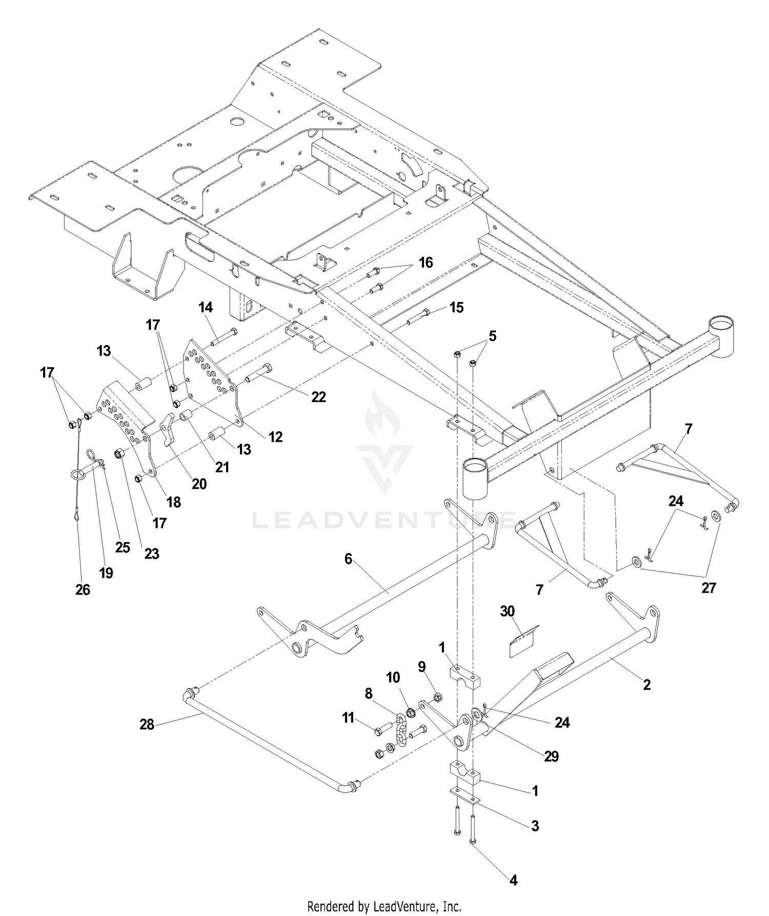 Husqvarna EZ 6124 KOA (968999505) (2006-06) Parts Diagrams