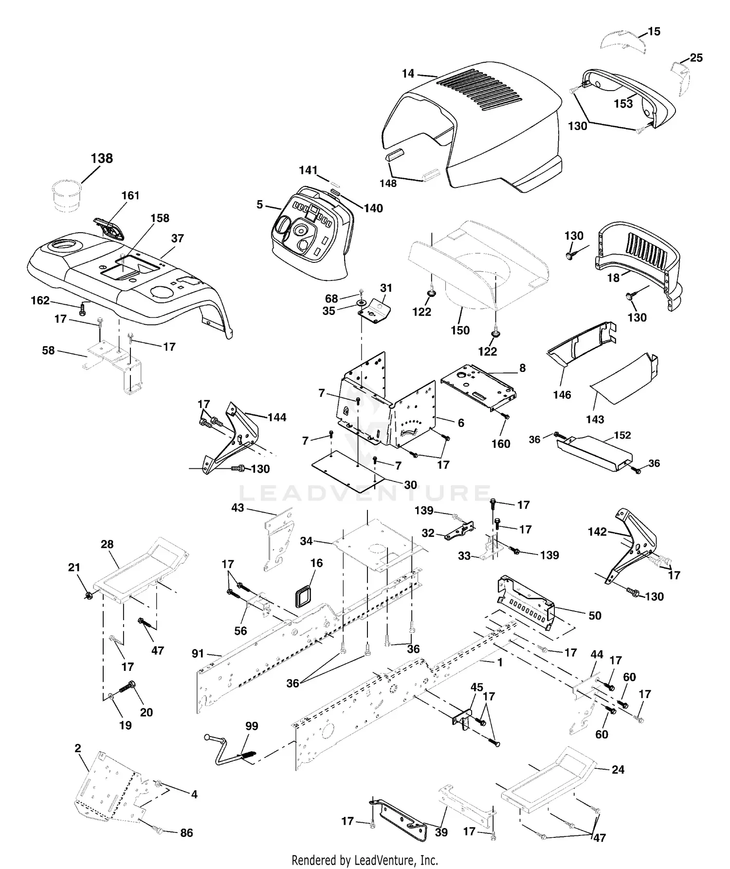 見取り図 コレカセット Husqvarna GTH 2248 XPA (954567888) (2002-01) Parts Diagrams