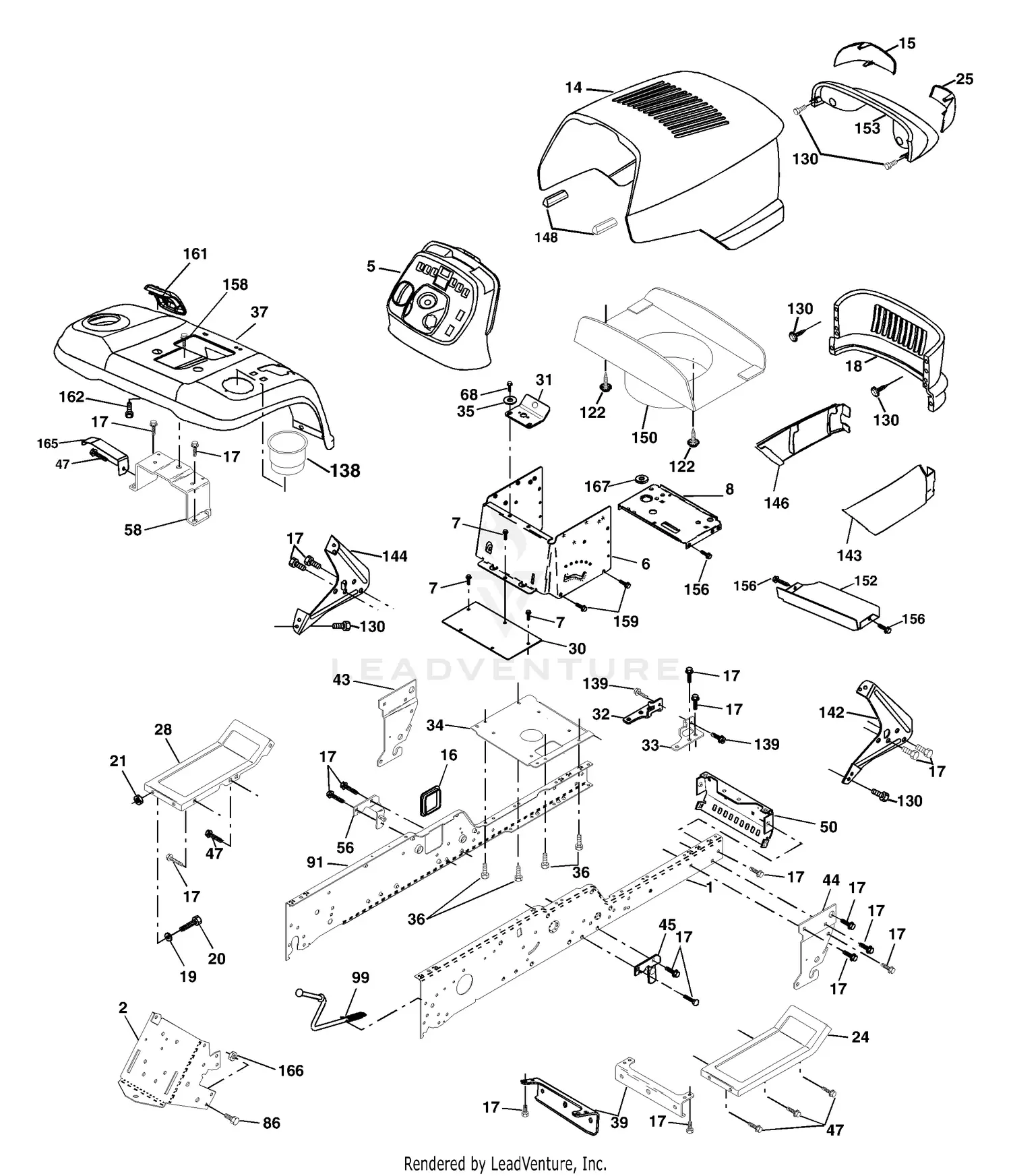 Husqvarna GTH 2548 B (954572004) (2004-02) Parts Diagrams