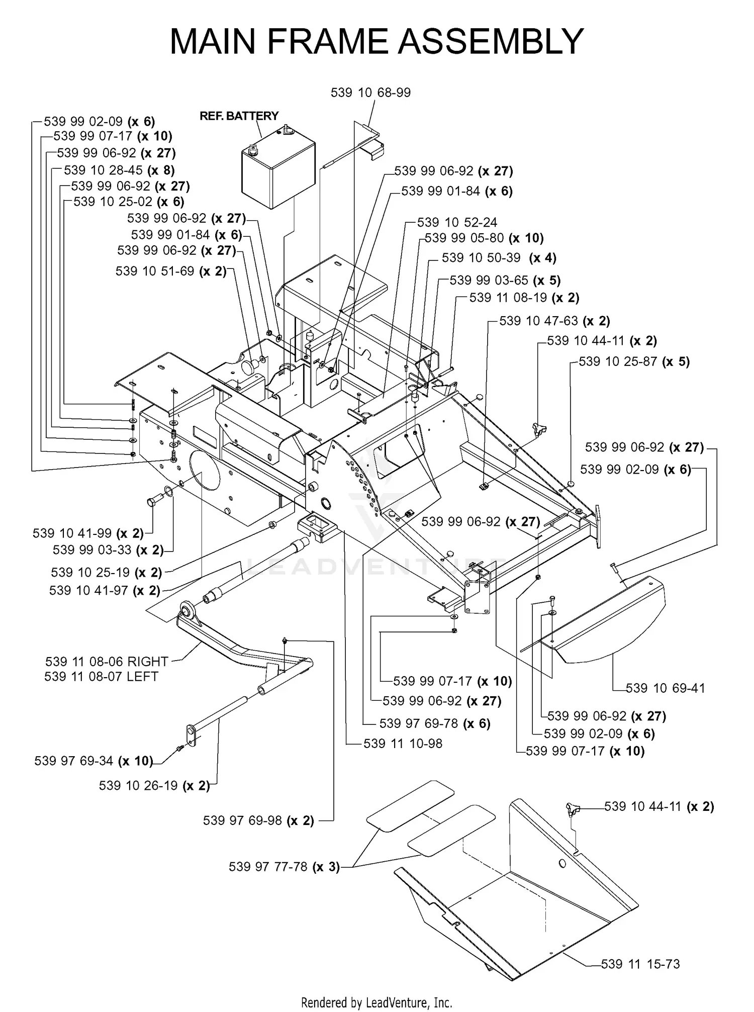 Husqvarna IZ 4819 - 968999304 (2005-12) Parts Diagrams