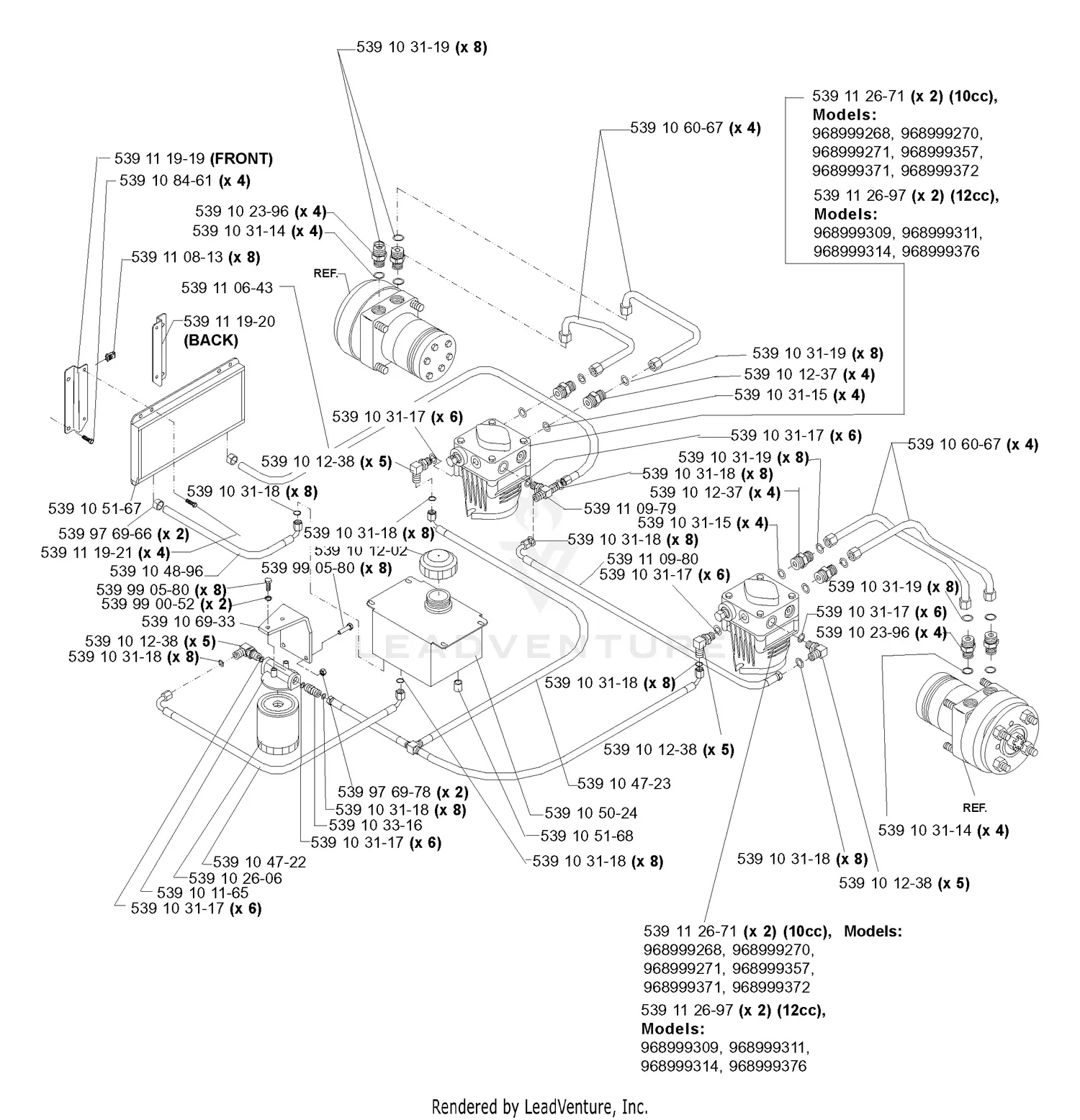 Husqvarna LZ 6127 TKOA (968999271) (2007-02) Parts Diagrams