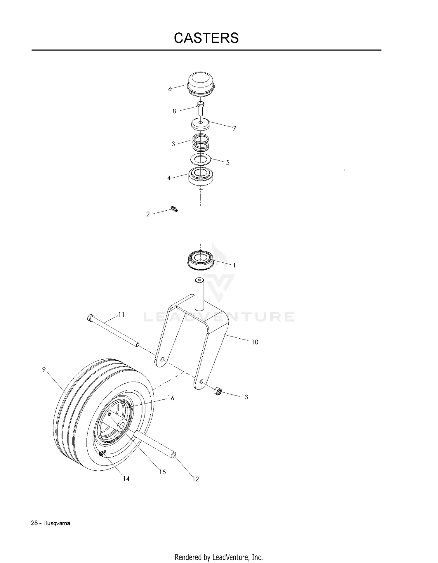 Husqvarna MZ 6125 - 968999718 (2008-03) Parts Diagrams