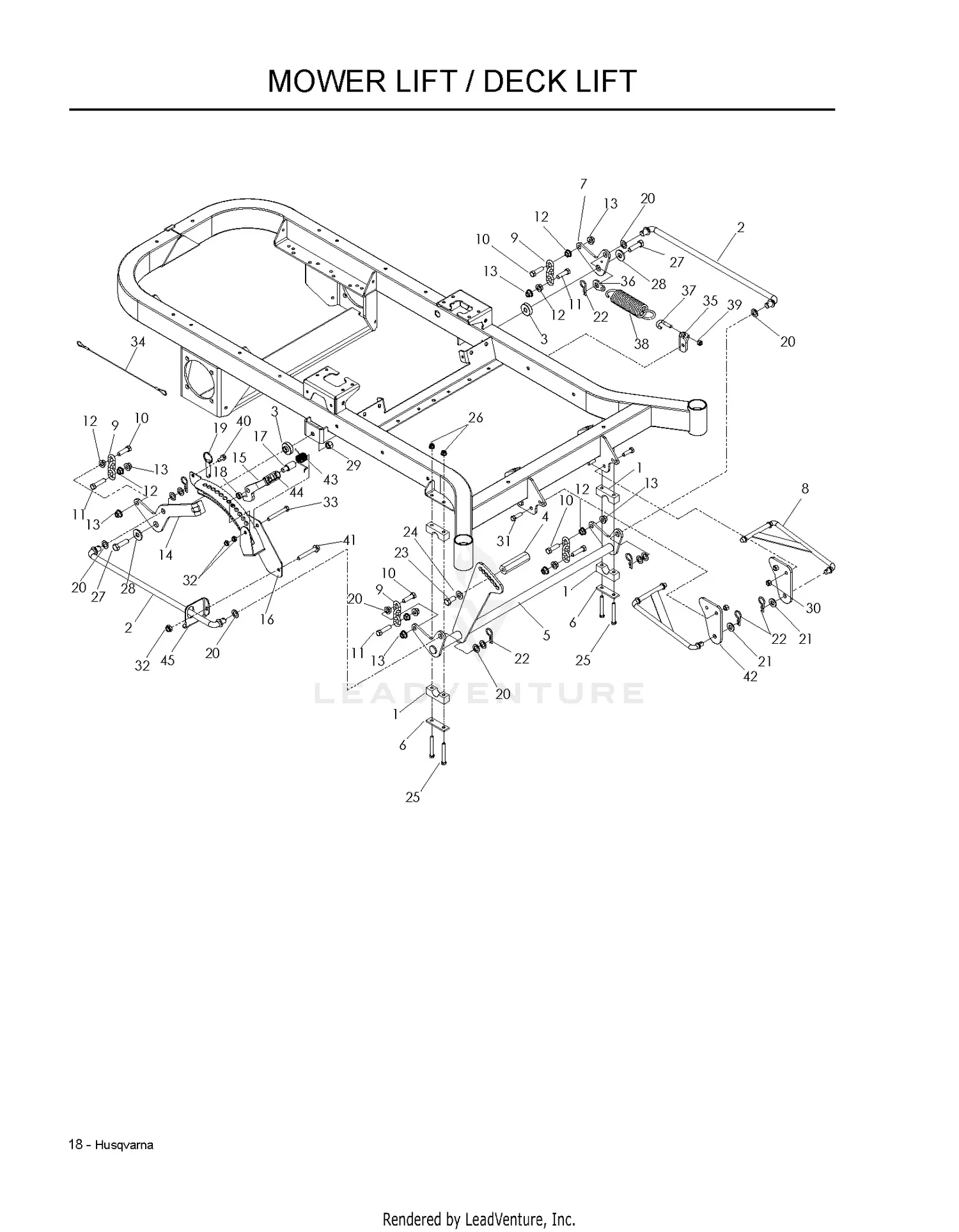 Husqvarna MZ 6125 - 968999718 (2008-03) Parts Diagrams