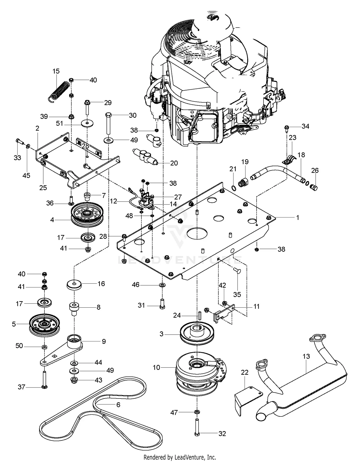 Husqvarna M-ZT 61 - 967177008-00 (2013-08) Parts Diagrams