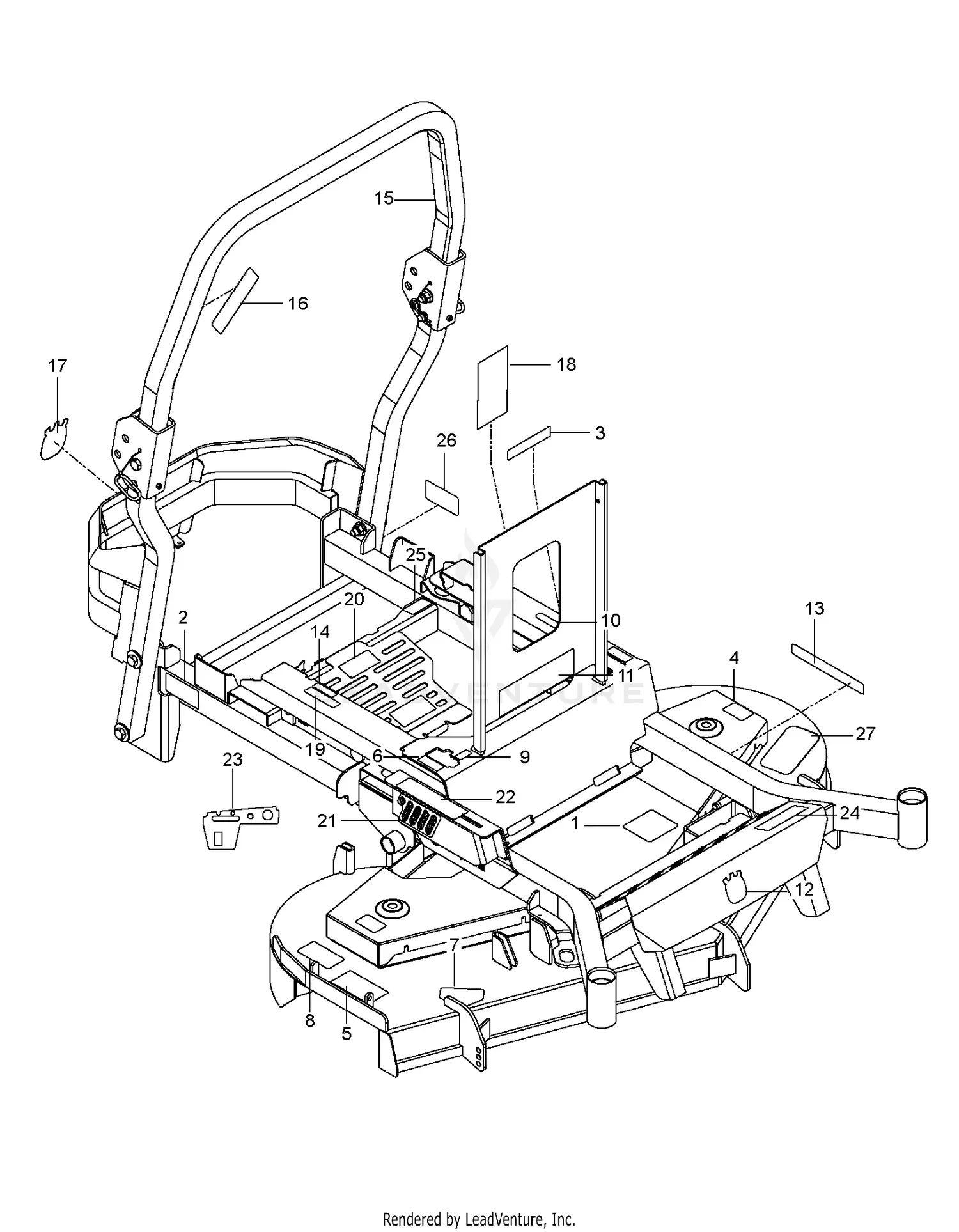 Husqvarna P-ZT48 CA - 966663802-02 (2016-11) Parts Diagrams