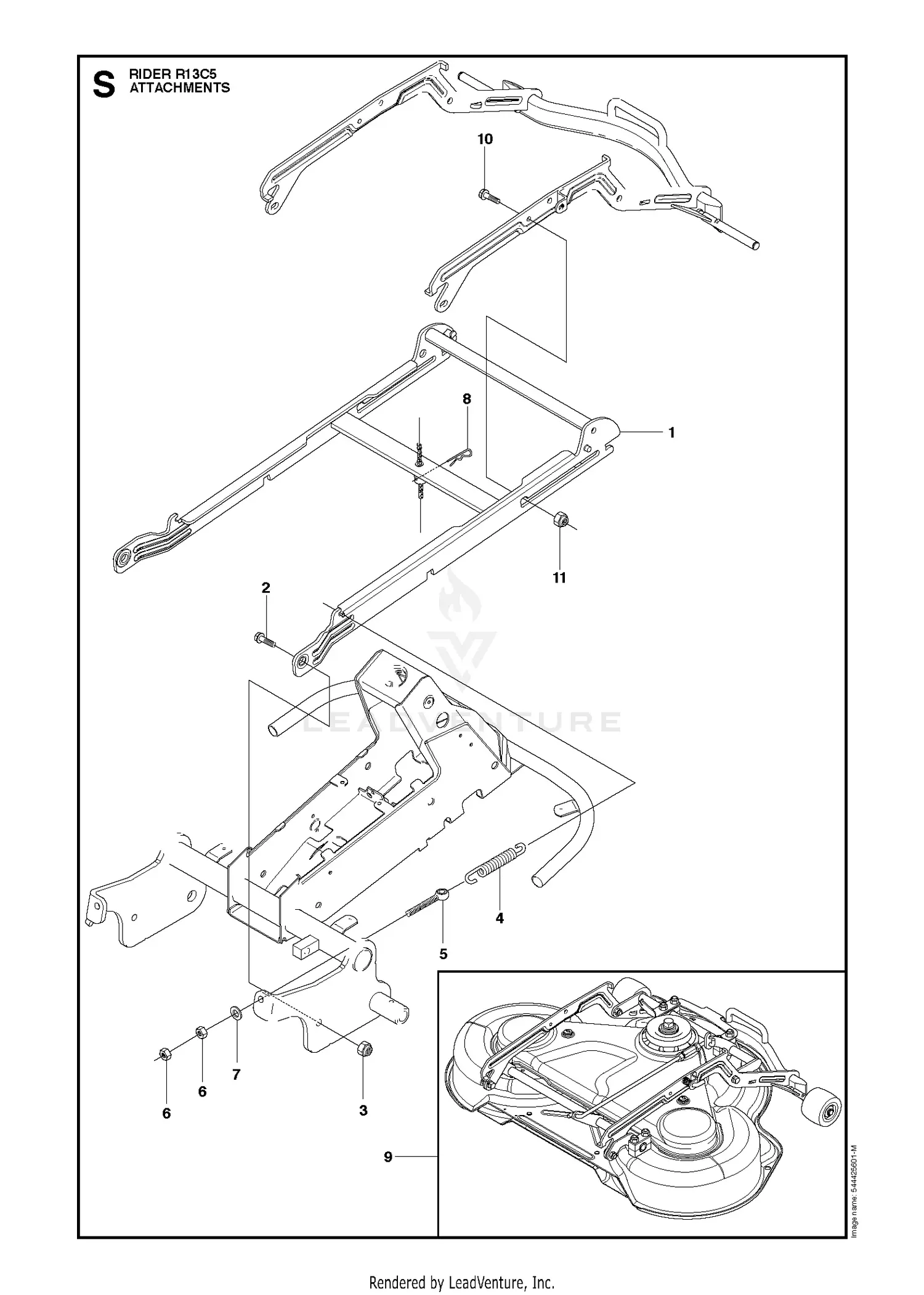 Husqvarna R13 C5 - 966600401 (2012) Parts Diagrams