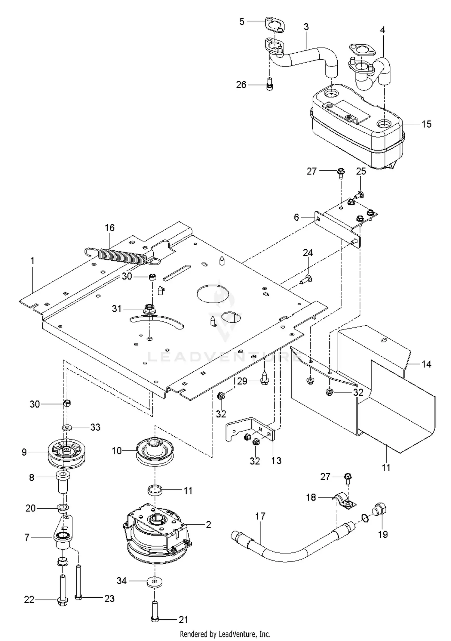♱ページ Husqvarna RZ 5424 - 289821 (2011-09) Parts Diagrams