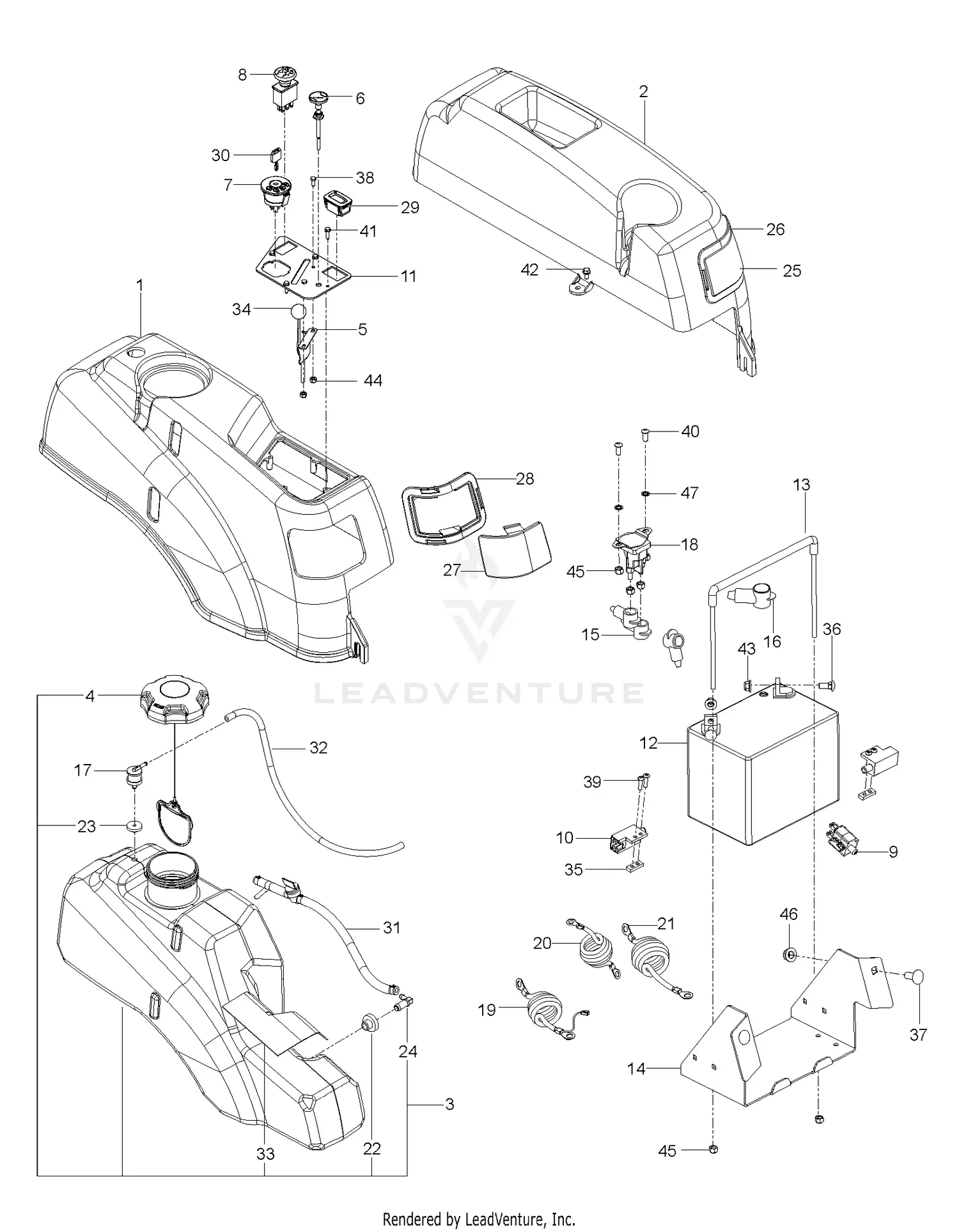 Husqvarna RZ 5424 - 289821 (2011-09) Parts Diagrams