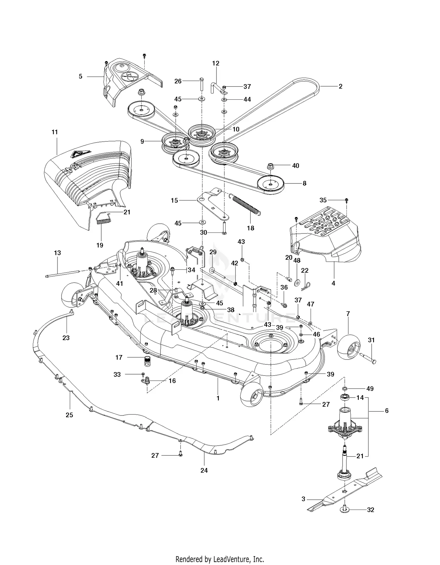 ♱ページ Husqvarna RZ 5424 - 289821 (2011-09) Parts Diagrams