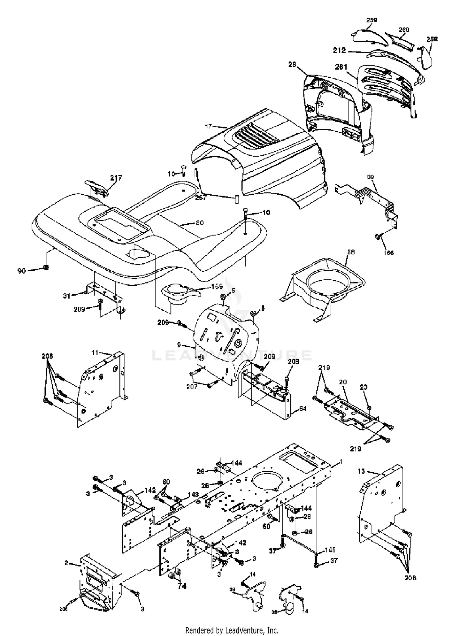 Husqvarna YTH 1542 XPG (954567253) (2003-03) Parts Diagrams
