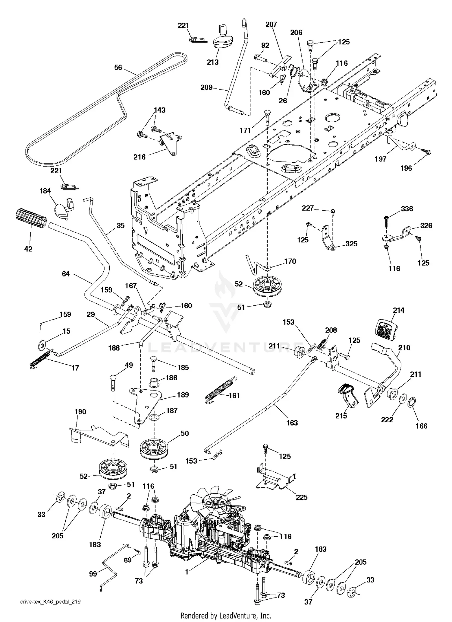 Husqvarna YTH18K46 - 96043021800 (2015-11) Parts Diagrams