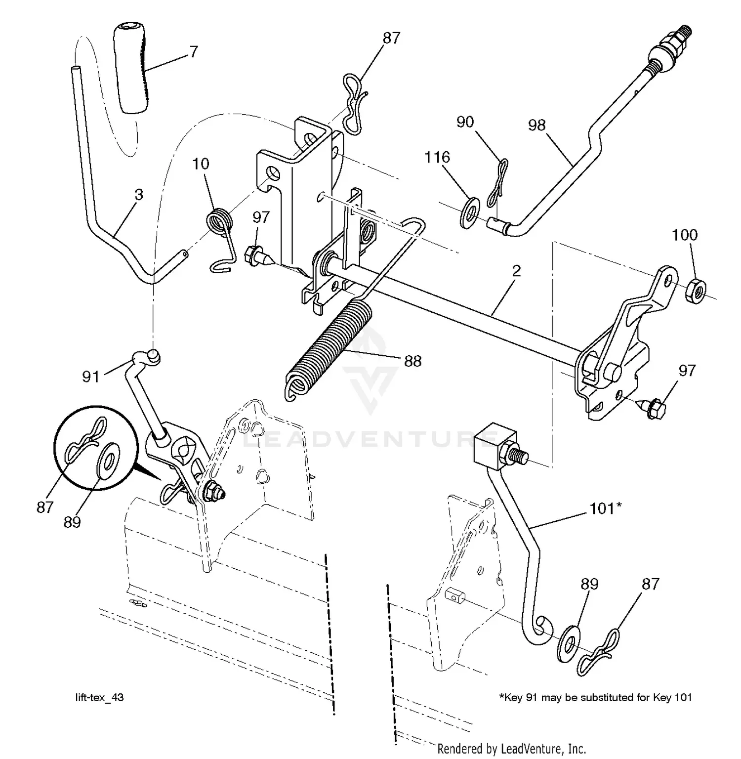 Husqvarna YTH18K46 - 96043021800 (2015-11) Parts Diagrams