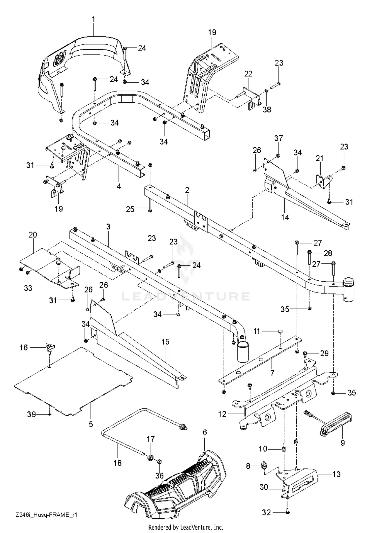 Husqvarna Z 254 - 967324302-00 (2015-01) Parts Diagrams