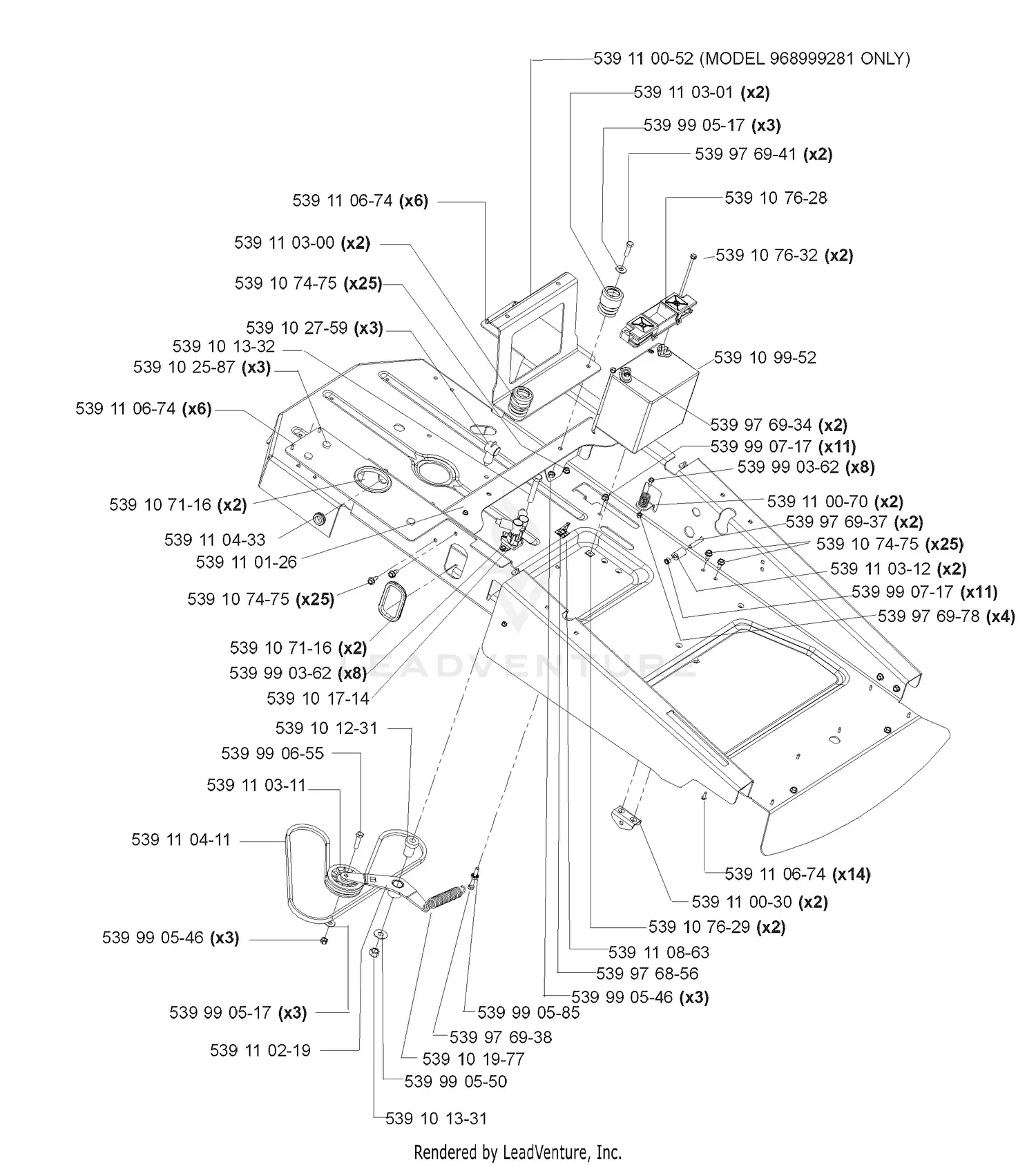 Husqvarna Z 4217 BIA (968999280) (2006-04) Parts Diagrams