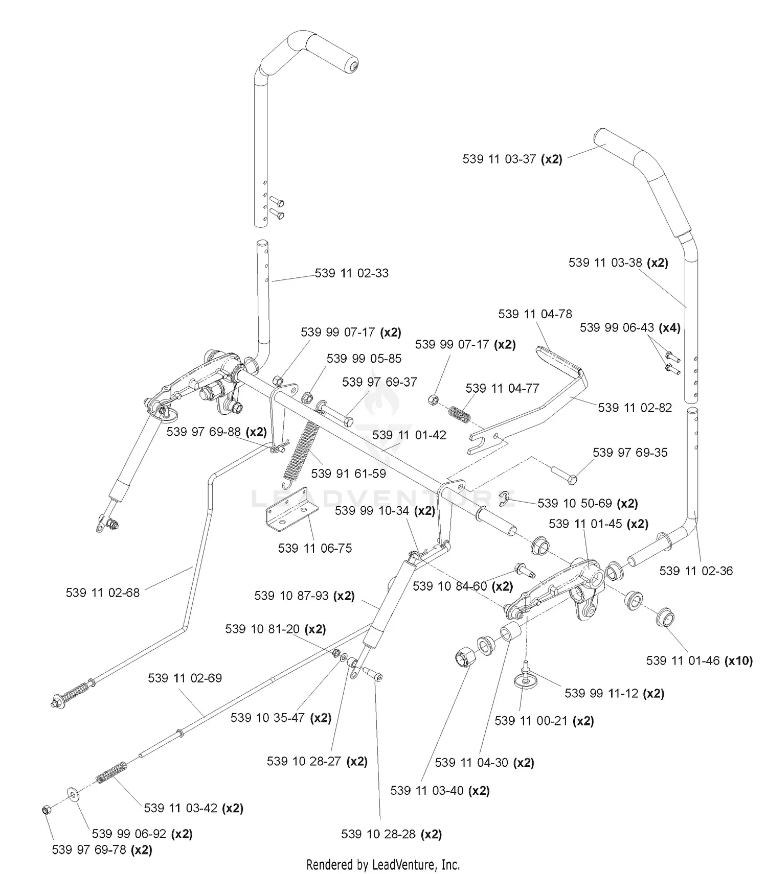 Husqvarna Z 4217 BIA (968999280) (2006-04) Parts Diagrams