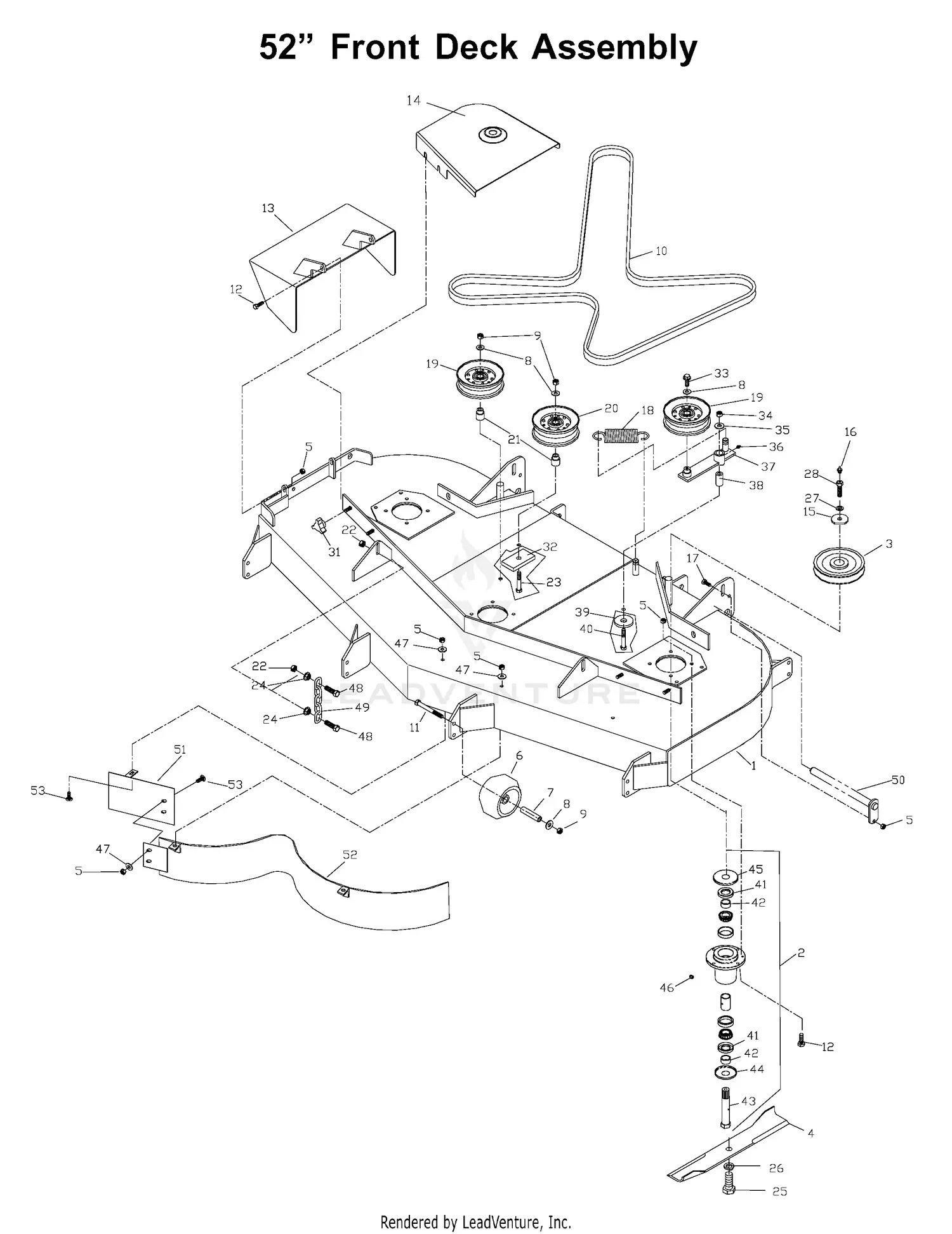 Husqvarna ZTH 5225 KAA - 968999185 (2004-09) Parts Diagrams