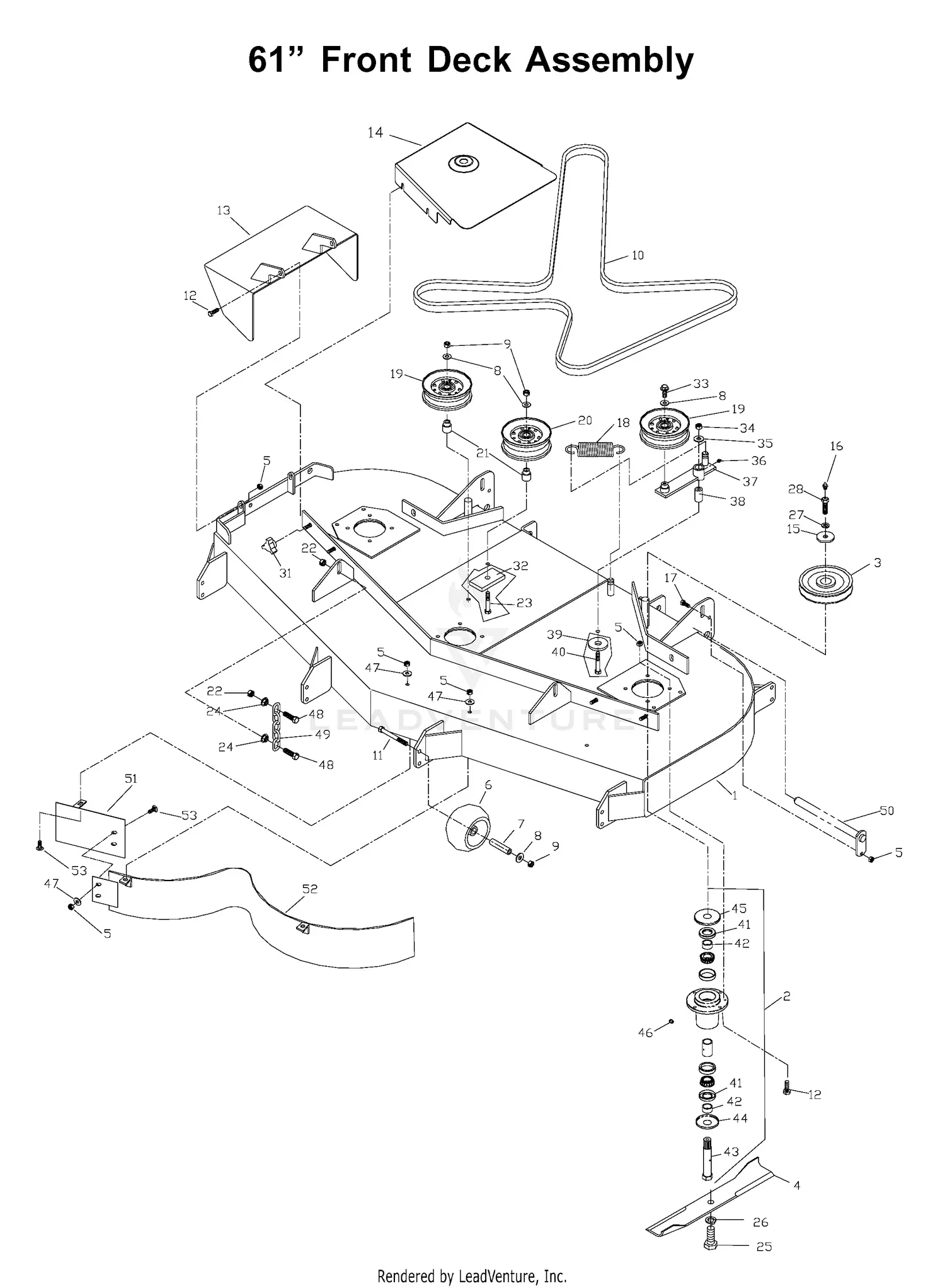 Husqvarna ZTH 5225 KAA - 968999185 (2004-09) Parts Diagrams