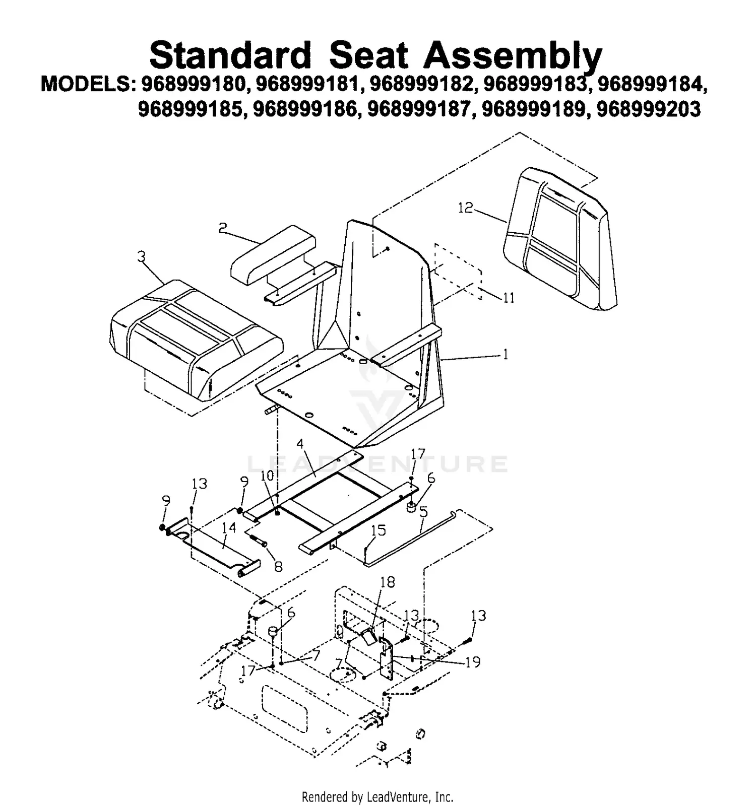Husqvarna ZTH 6127 KOA - 968999201 (2006-04) Parts Diagrams