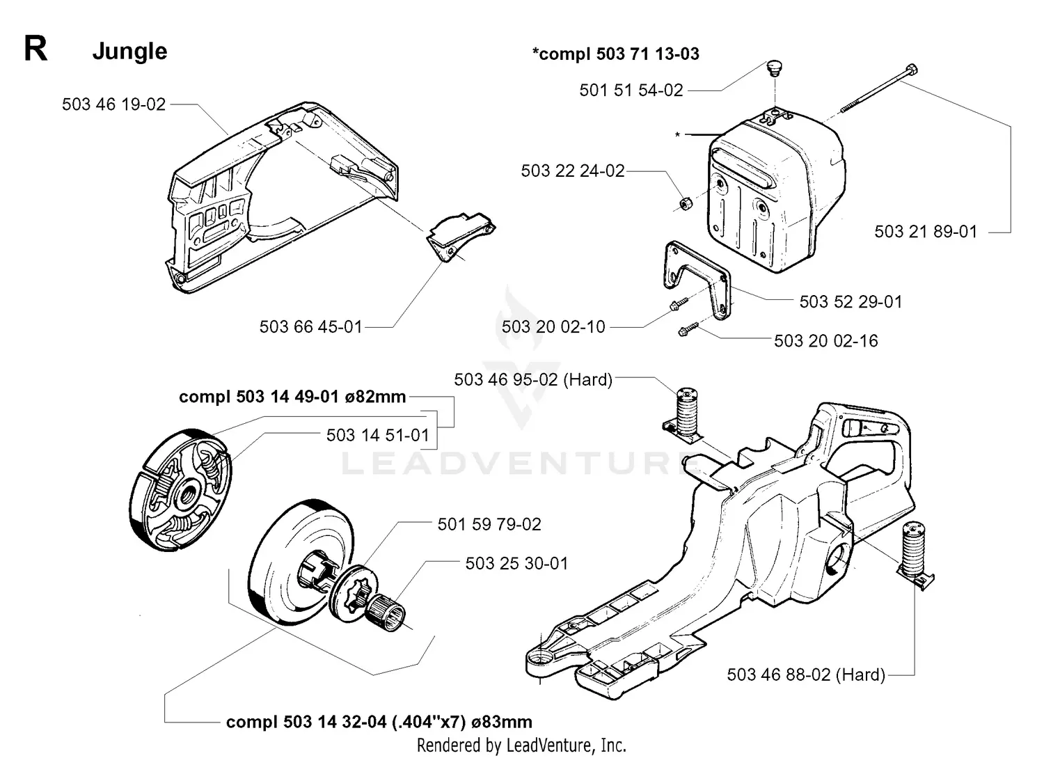 Husqvarna 394 XP (19980900001-Current) Parts Diagrams