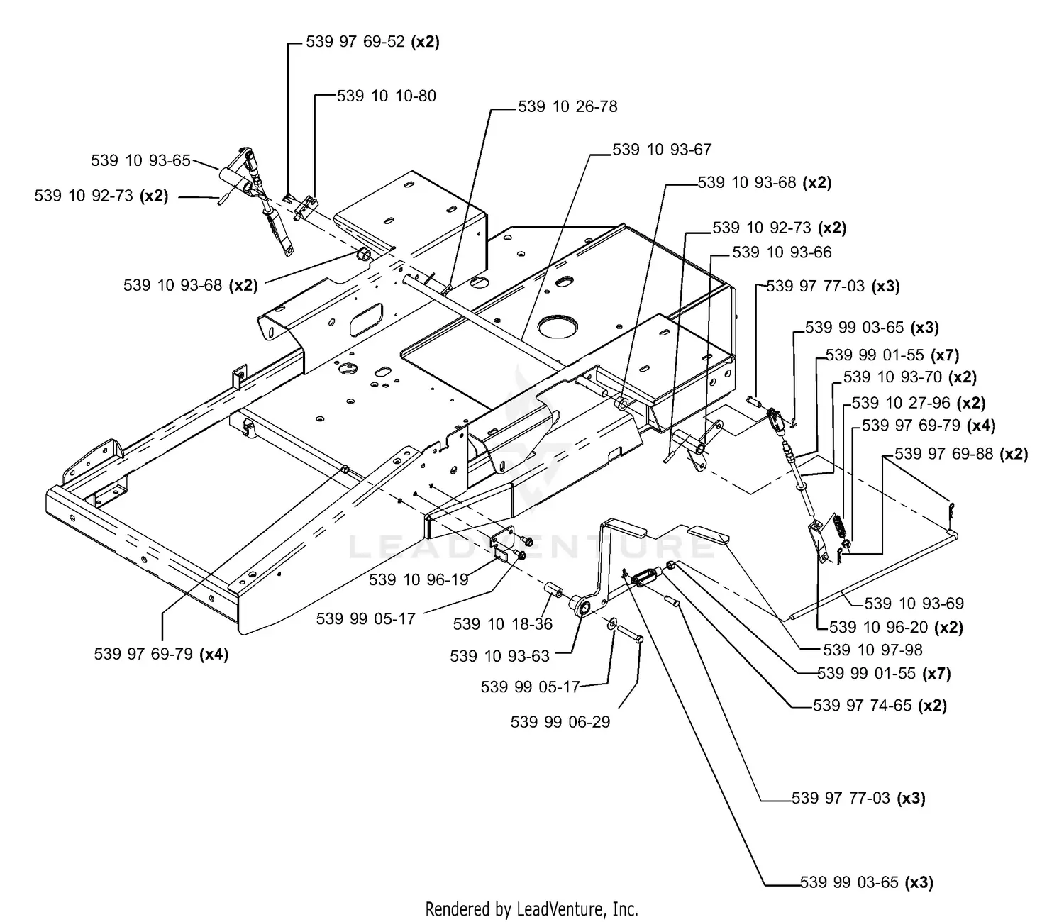 Husqvarna Z 4818 BIA (968999250) (2005-08) Parts Diagrams