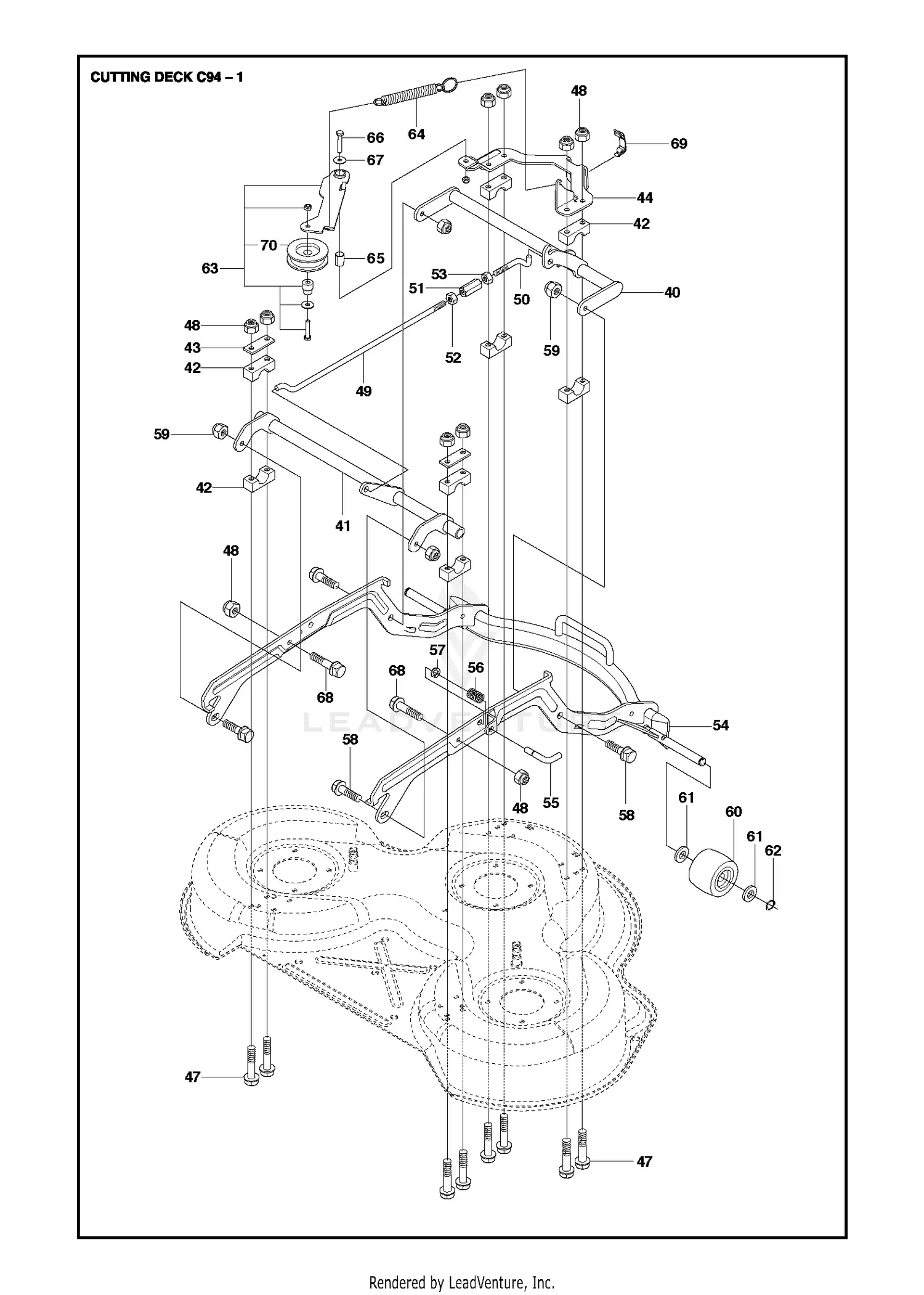 Husqvarna R214 TC Parts Diagrams