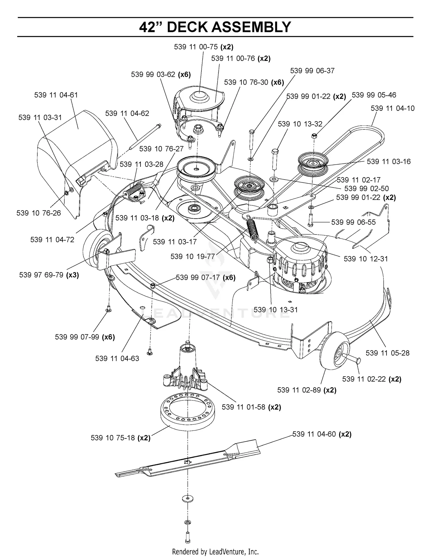 Husqvarna Z4217 - 968999280 (2006-04) Parts Diagrams