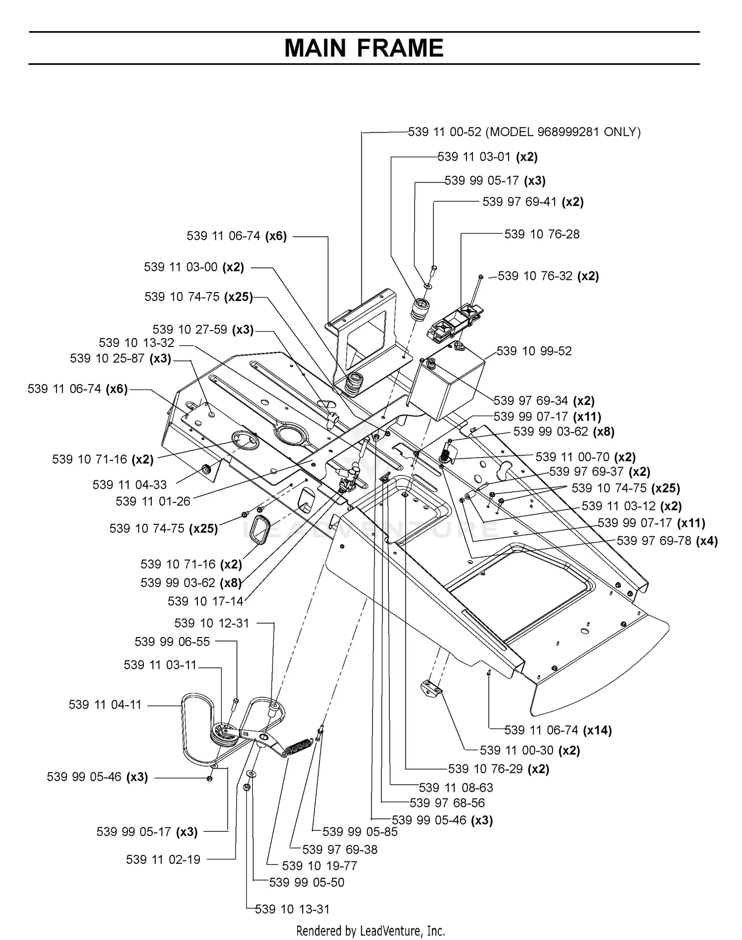Husqvarna Z4217 - 968999280 (2006-04) Parts Diagrams