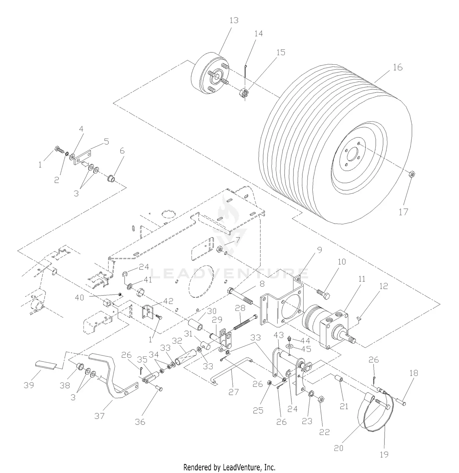 Husqvarna ZTH 6125 KOA (968999165) (2002-10) Parts Diagrams