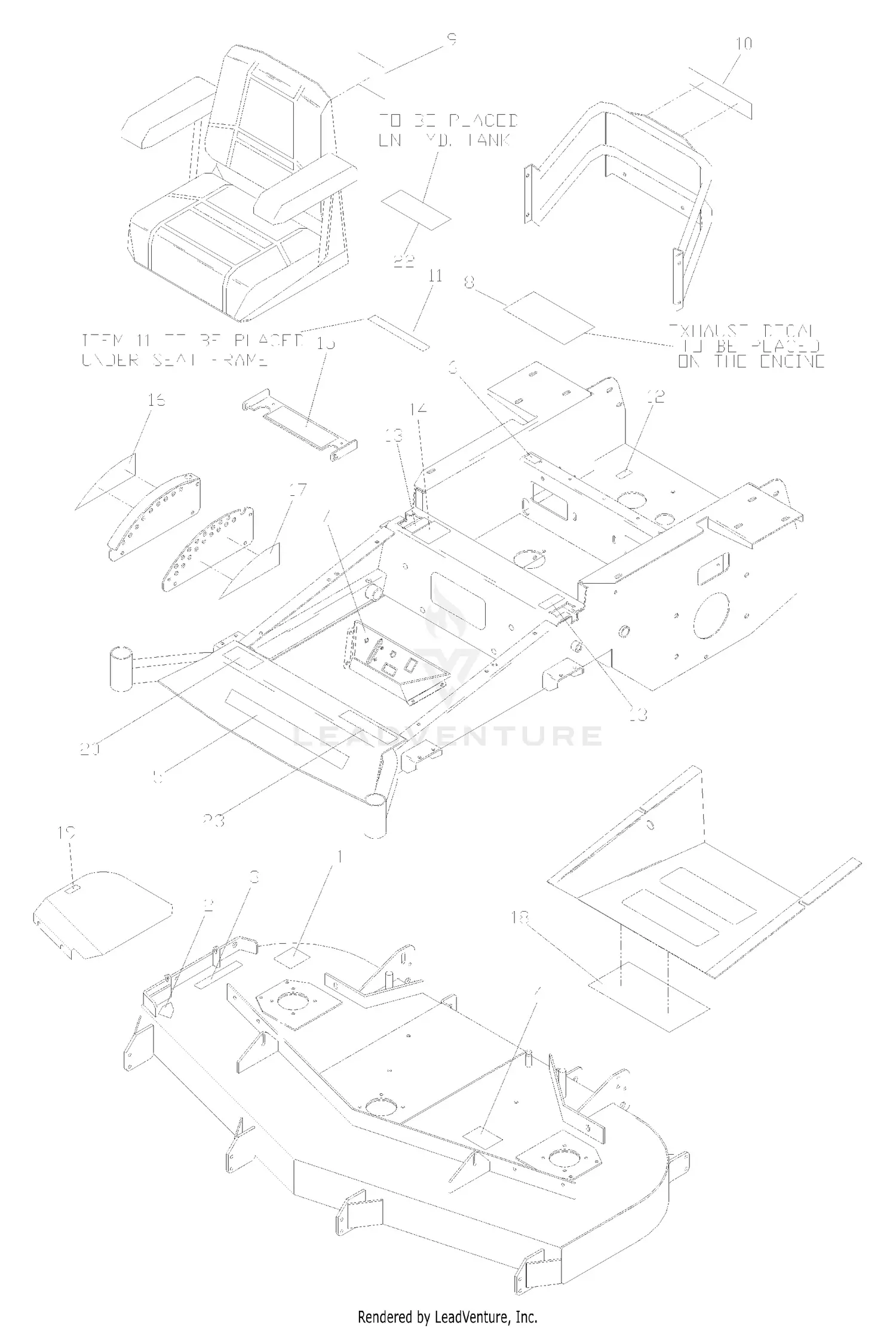 Husqvarna ZTH 7226 KOA (968999175) (2002-10) Parts Diagrams
