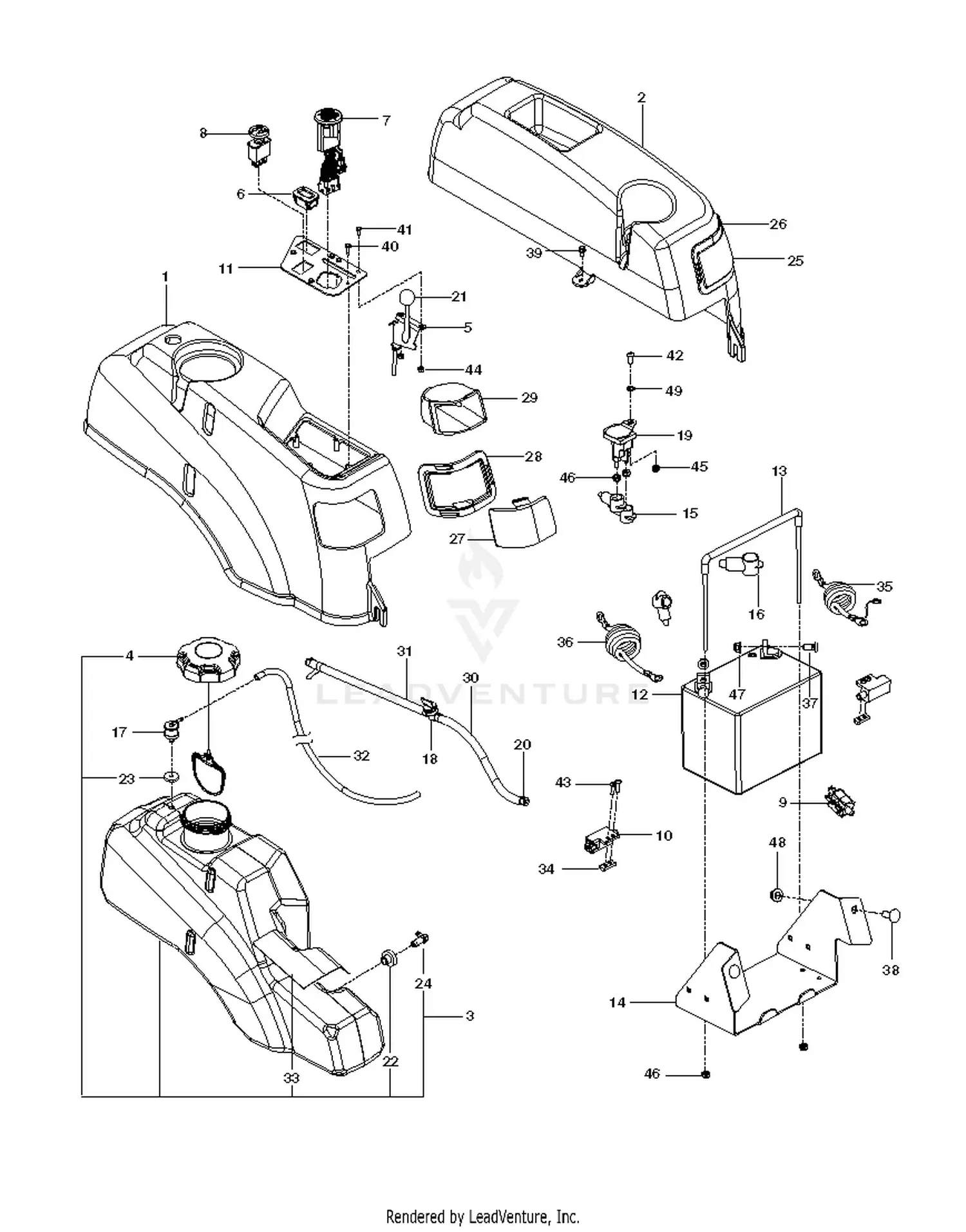 Husqvarna RZ54i - 967003603 (2012-12) Parts Diagrams