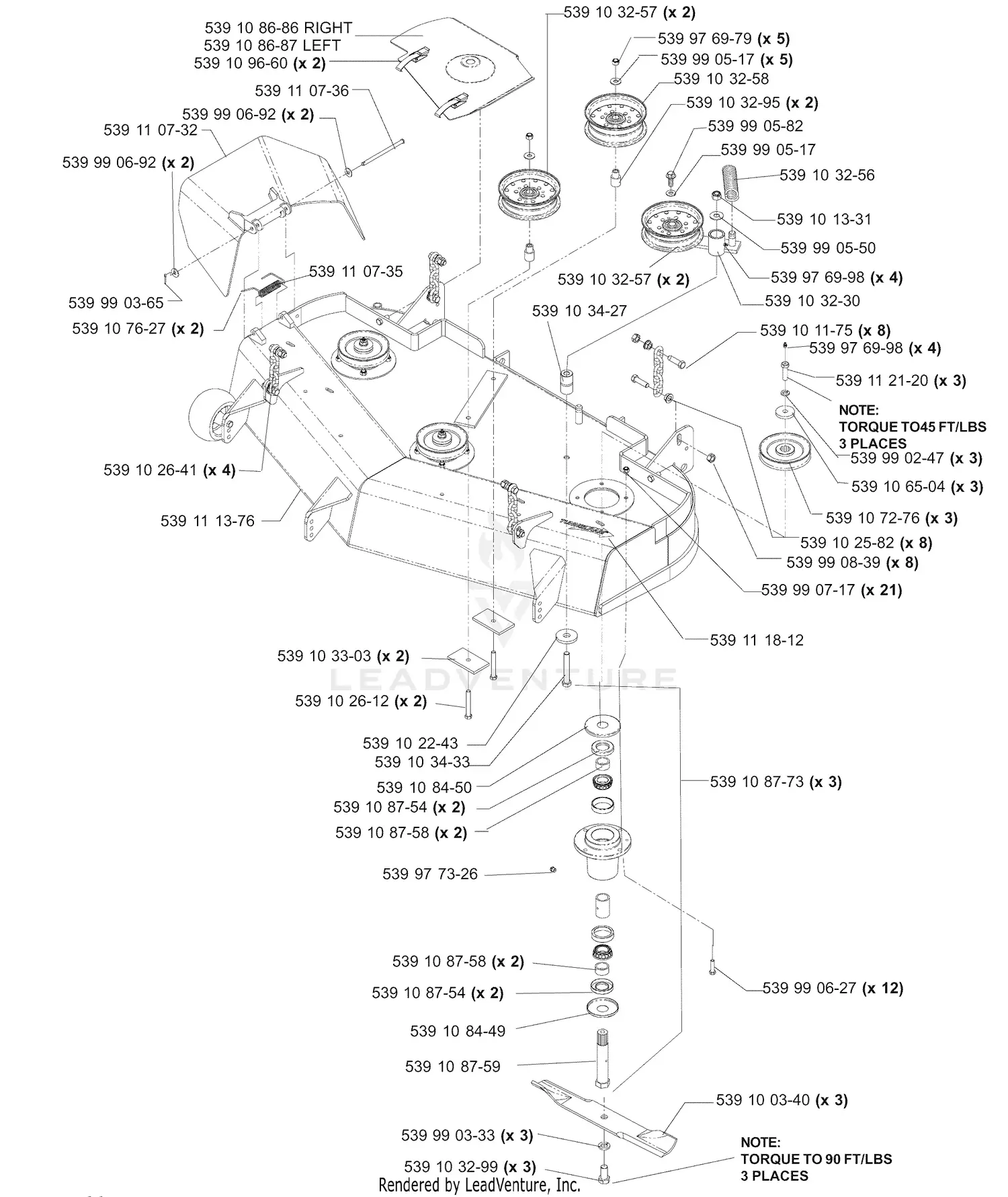 Husqvarna iZ 4817 TSKAA (968999255) (2005-08) Parts Diagrams