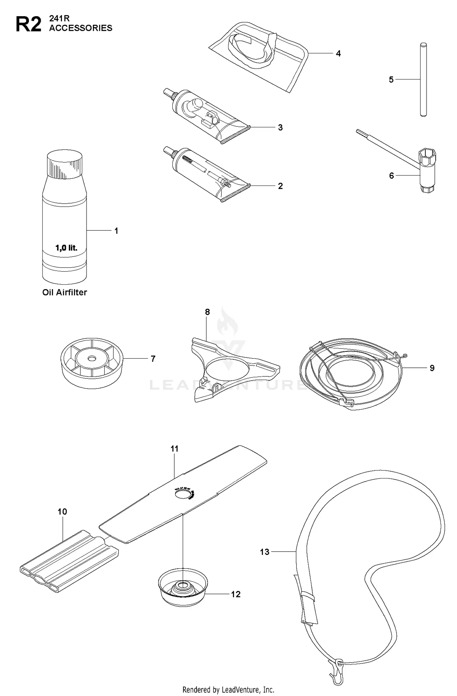 Husqvarna 241 R (20144900001-Current) Parts Diagrams