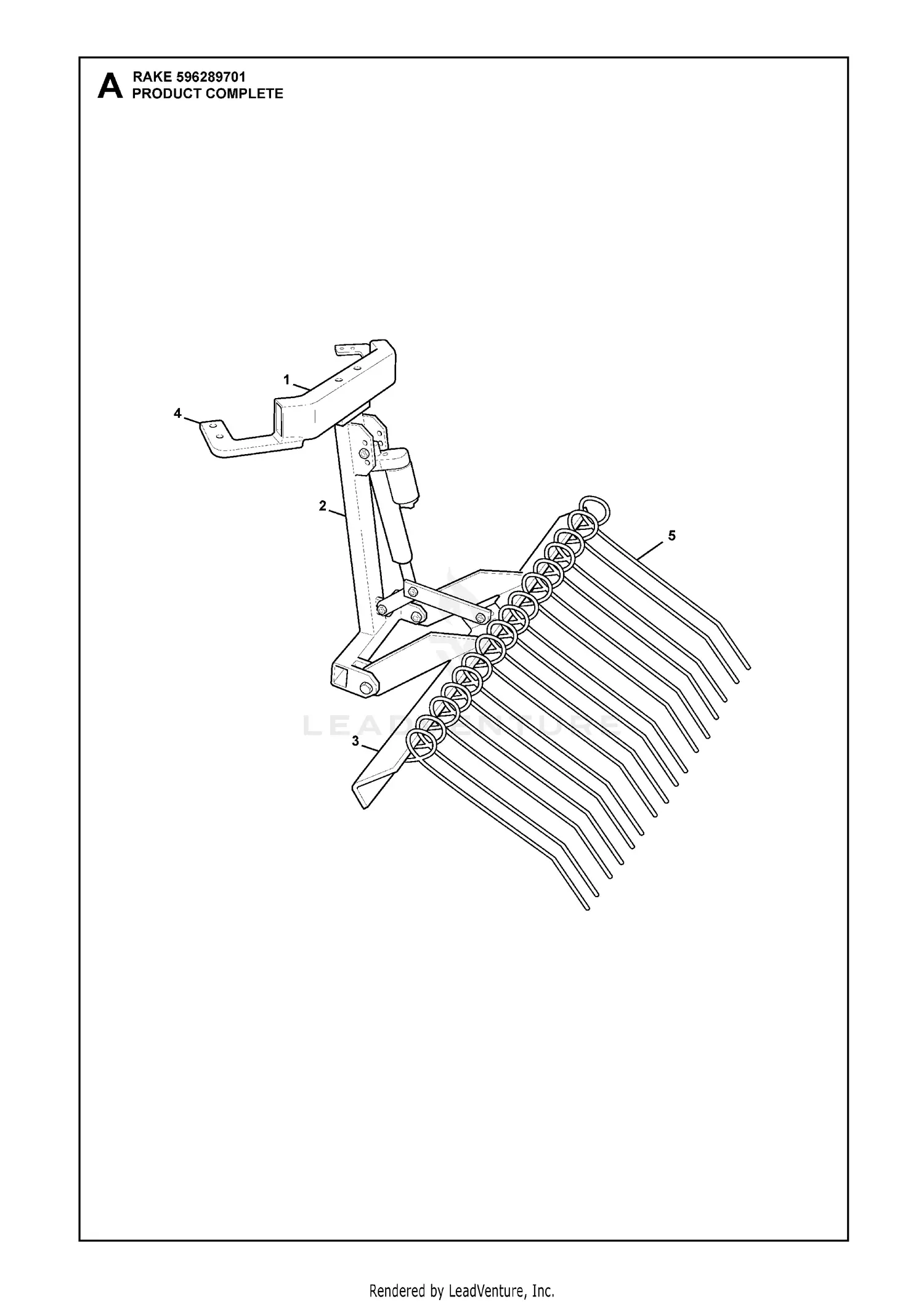 Pressure Rake Part Husqvarna LAWN RAKES - 5962897-01 (2021-02) Parts Diagrams