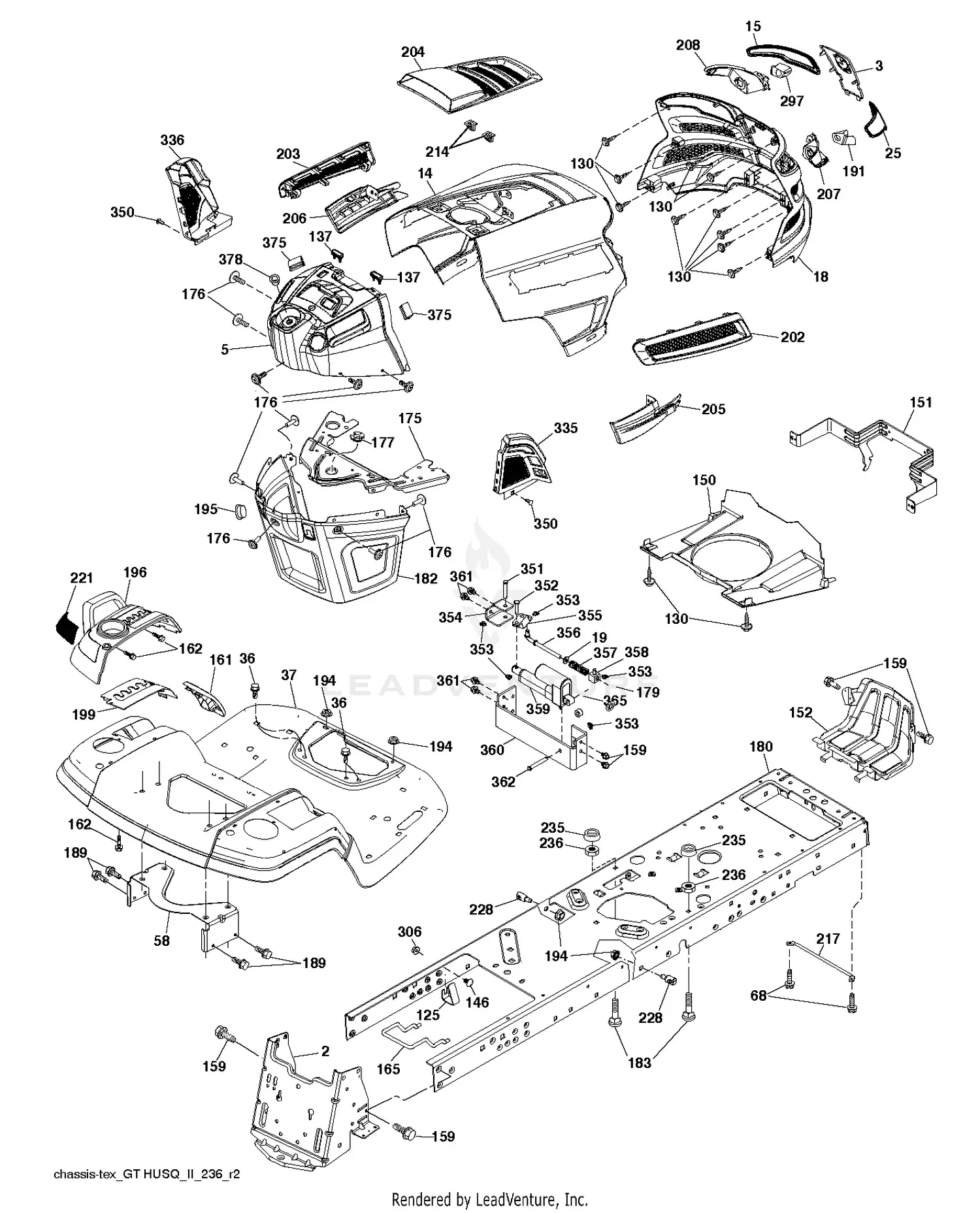 Husqvarna TS 348D - 96043027000 (2017-10) Parts Diagrams