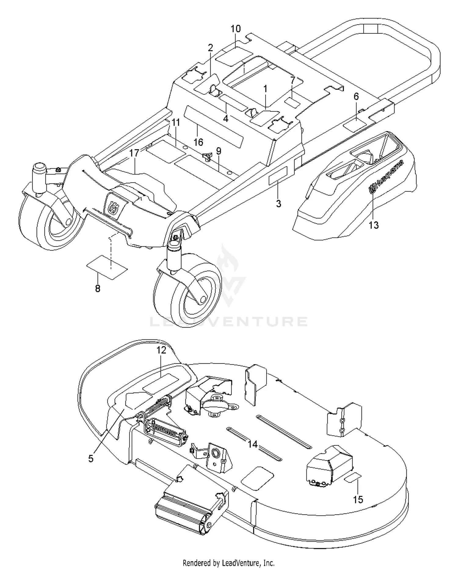 Husqvarna Z142 Parts Diagrams