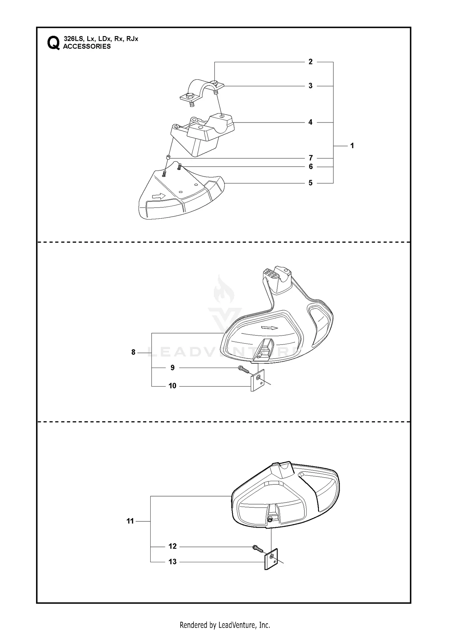 Current Top Part Husqvarna 326 RX (from 20091800001-current) Parts Diagrams