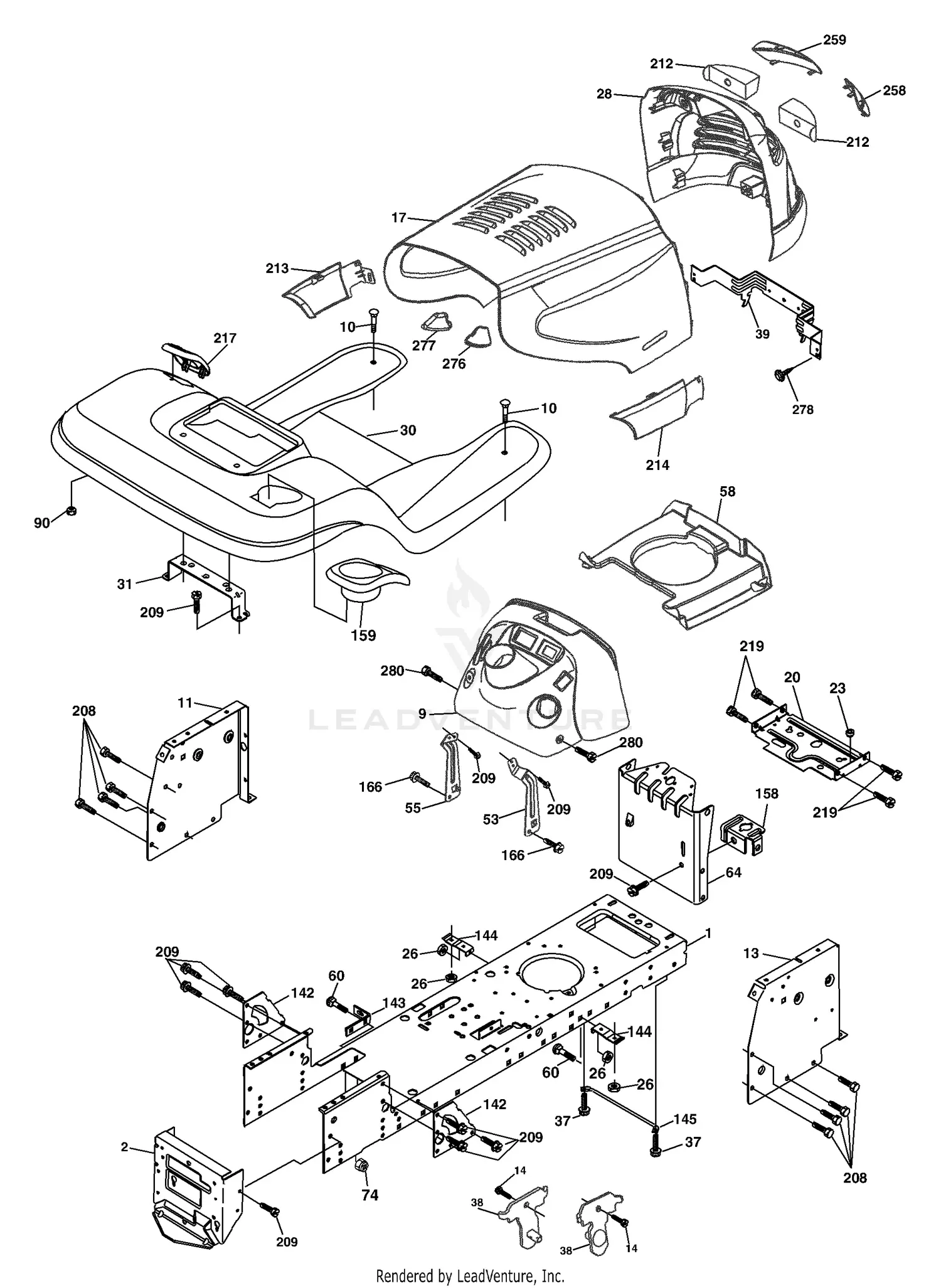Husqvarna YTH 1848 XP (2003-11) Parts Diagrams