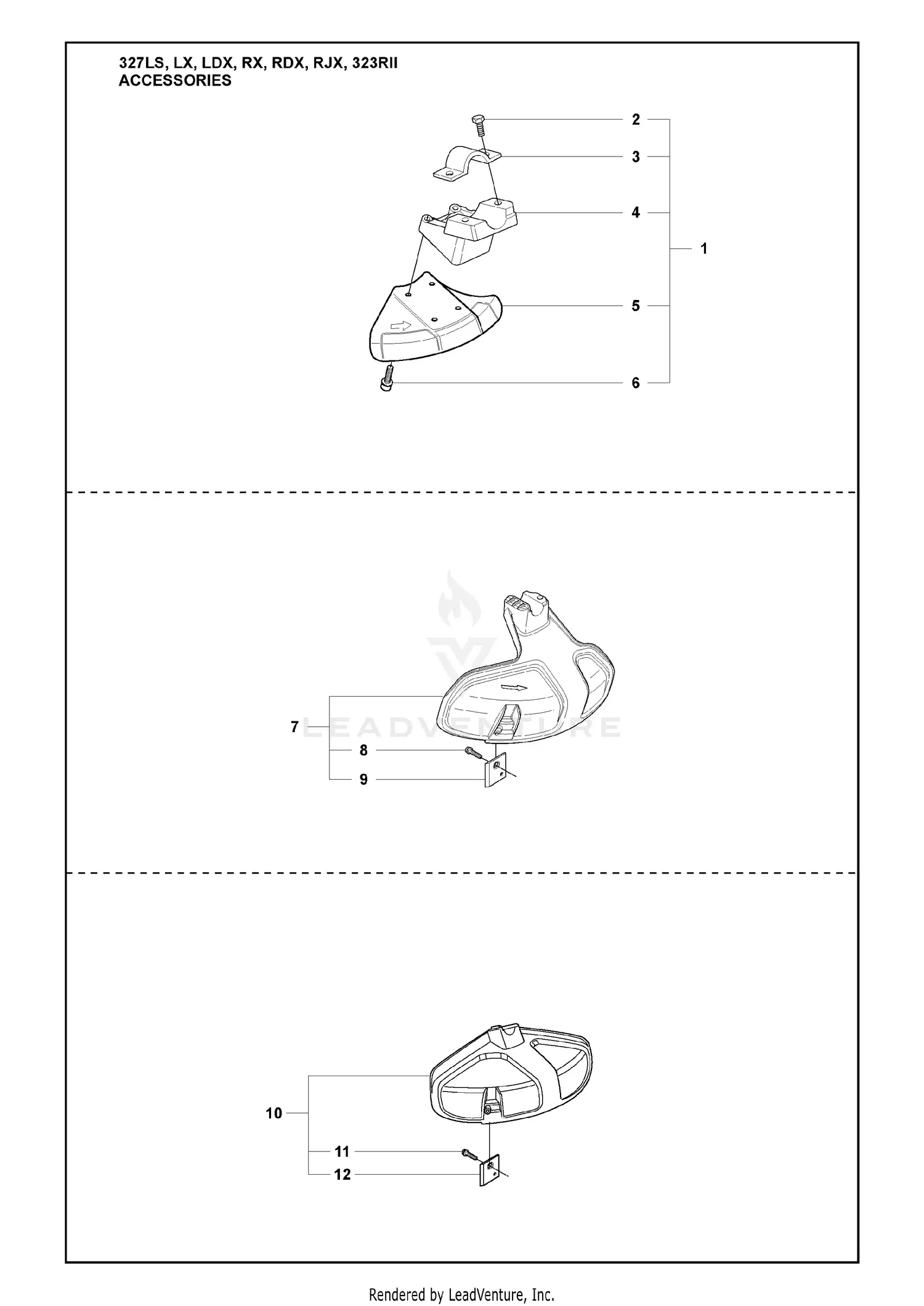 Husqvarna 327Rx (2009-08) Parts Diagrams