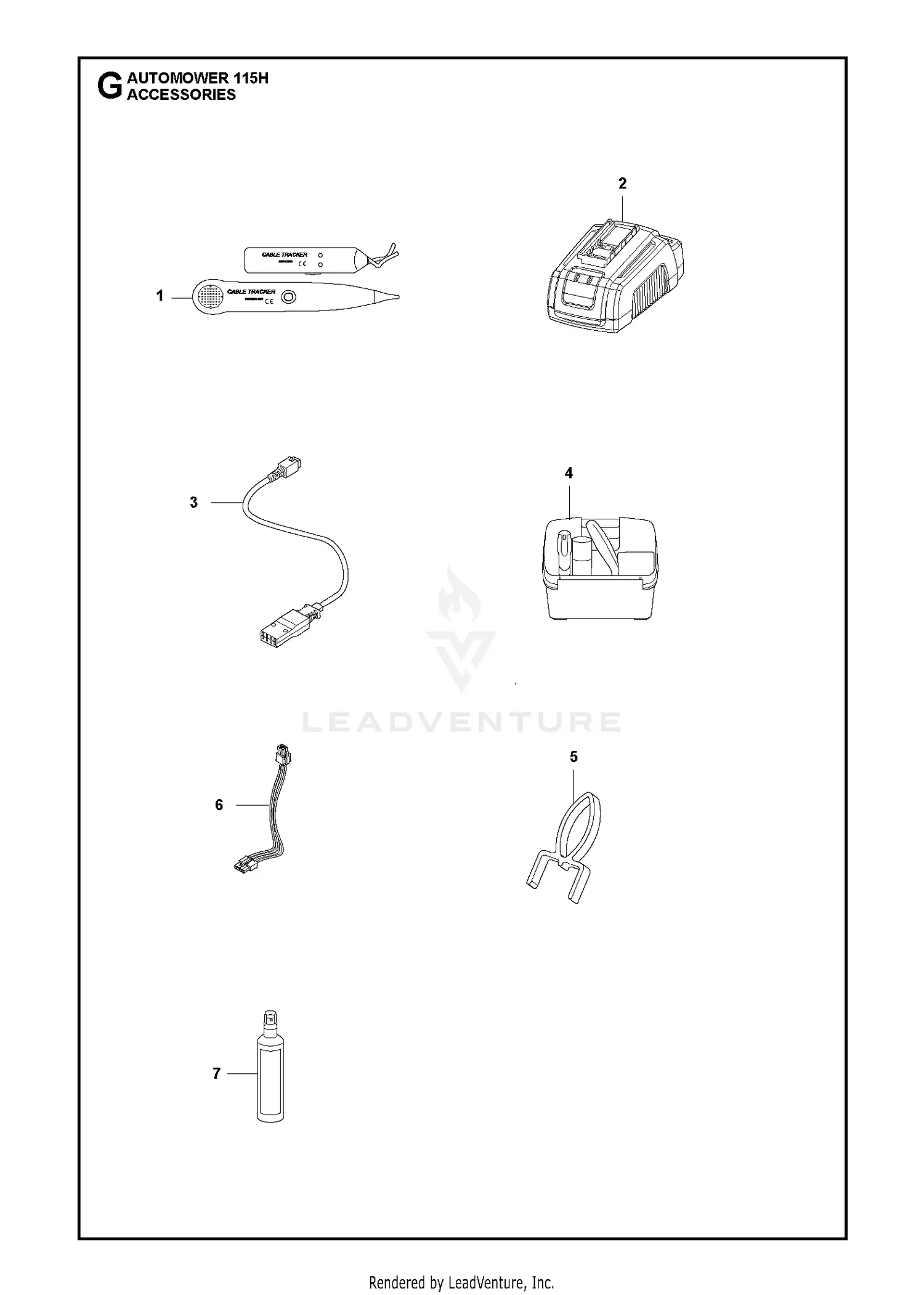 Husqvarna AUTOMOWER 115H (2020-) Parts Diagrams