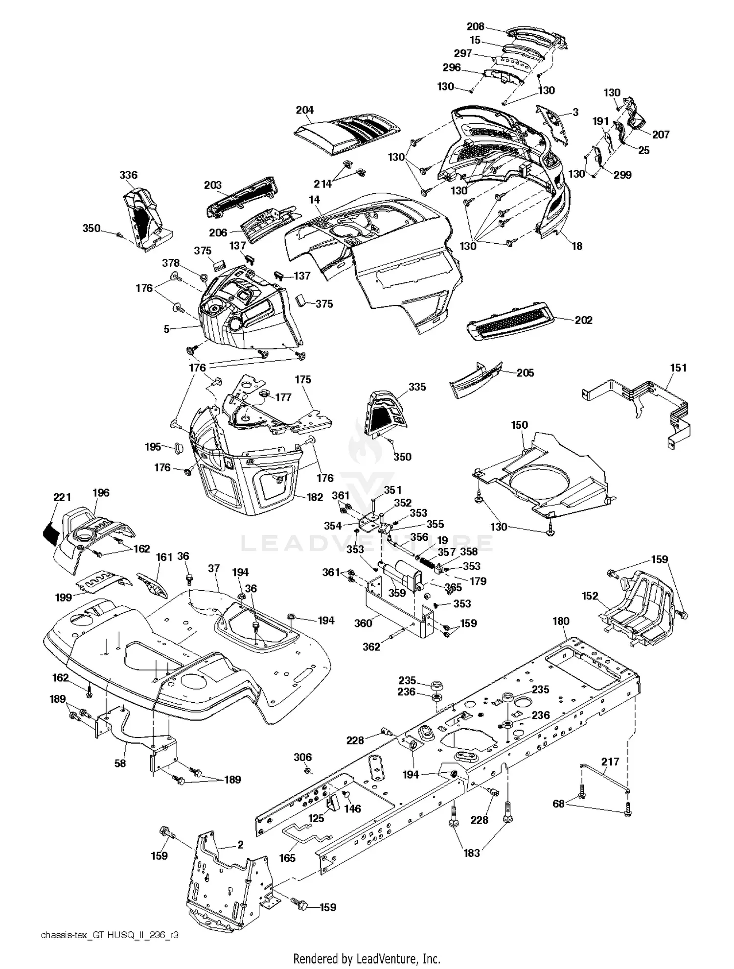 Husqvarna TS 348XD - 96043024200 (2017-09) Parts Diagrams