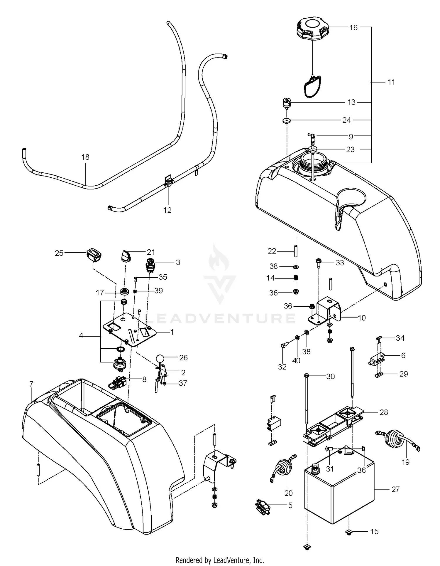 Husqvarna MZ 6128 ZT - 966613101-01 (2014-10) Parts Diagrams