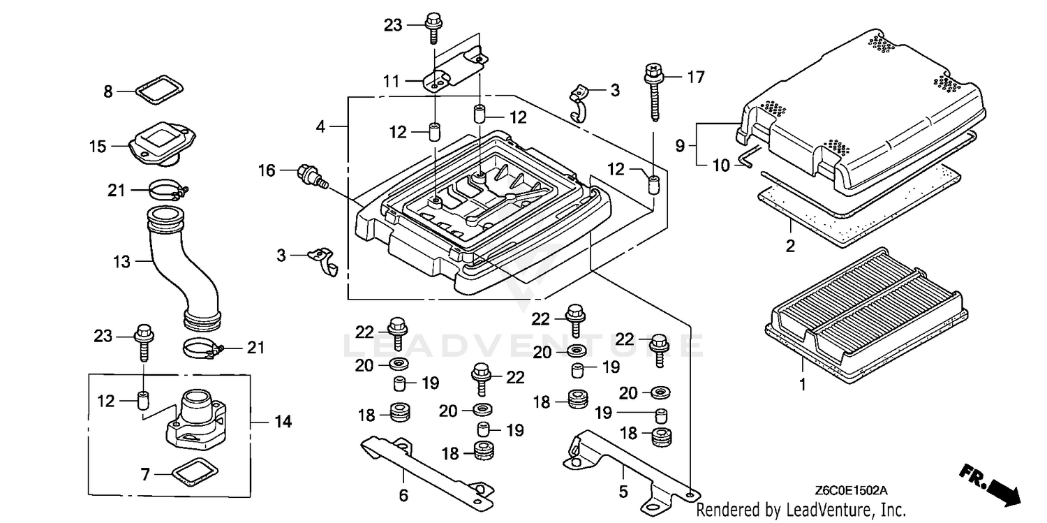Honda GX620U1 QXW4 ENGINE, JPN, VIN# GCARK-1000001 Parts Diagrams