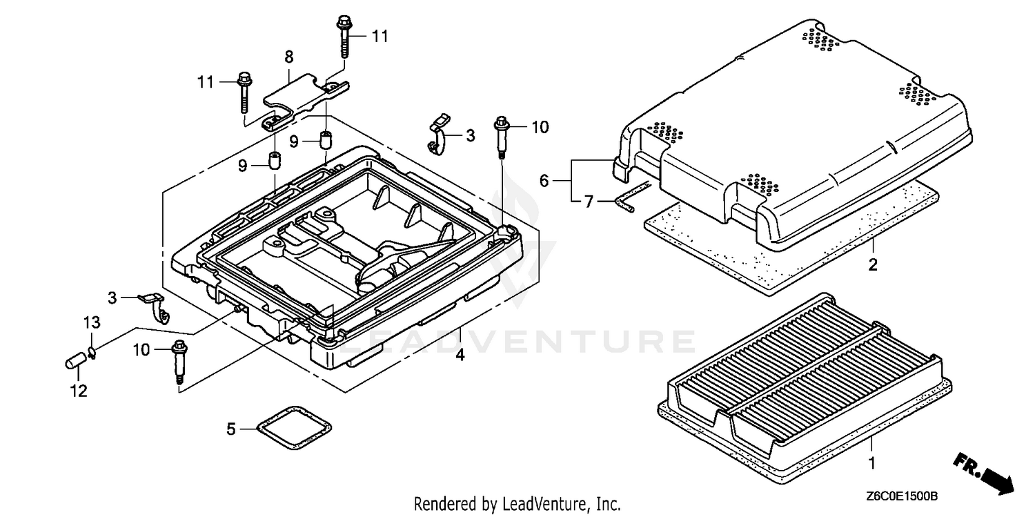 Honda GX620U1 VXZ4 ENGINE, JPN, VIN# GCARK-1000001 Parts Diagrams