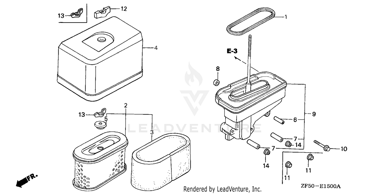 Honda GXV390 DA2 ENGINE, JPN, VIN# GJAA-1000001 TO GJAA-2063521 Parts