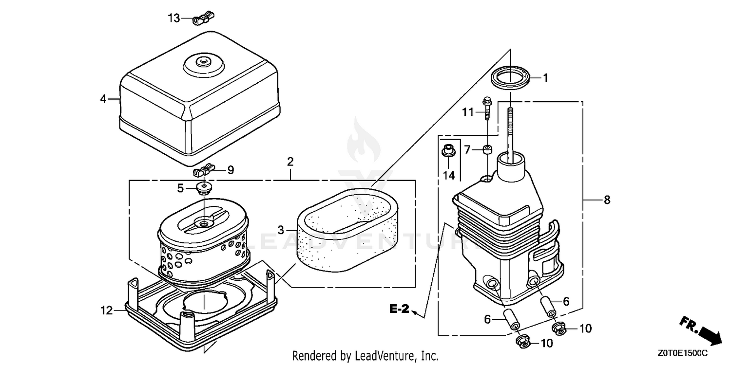 Honda GX160T1 QXS2 ENGINE, THA, VIN# GCABT-1000001 TO GCABT
