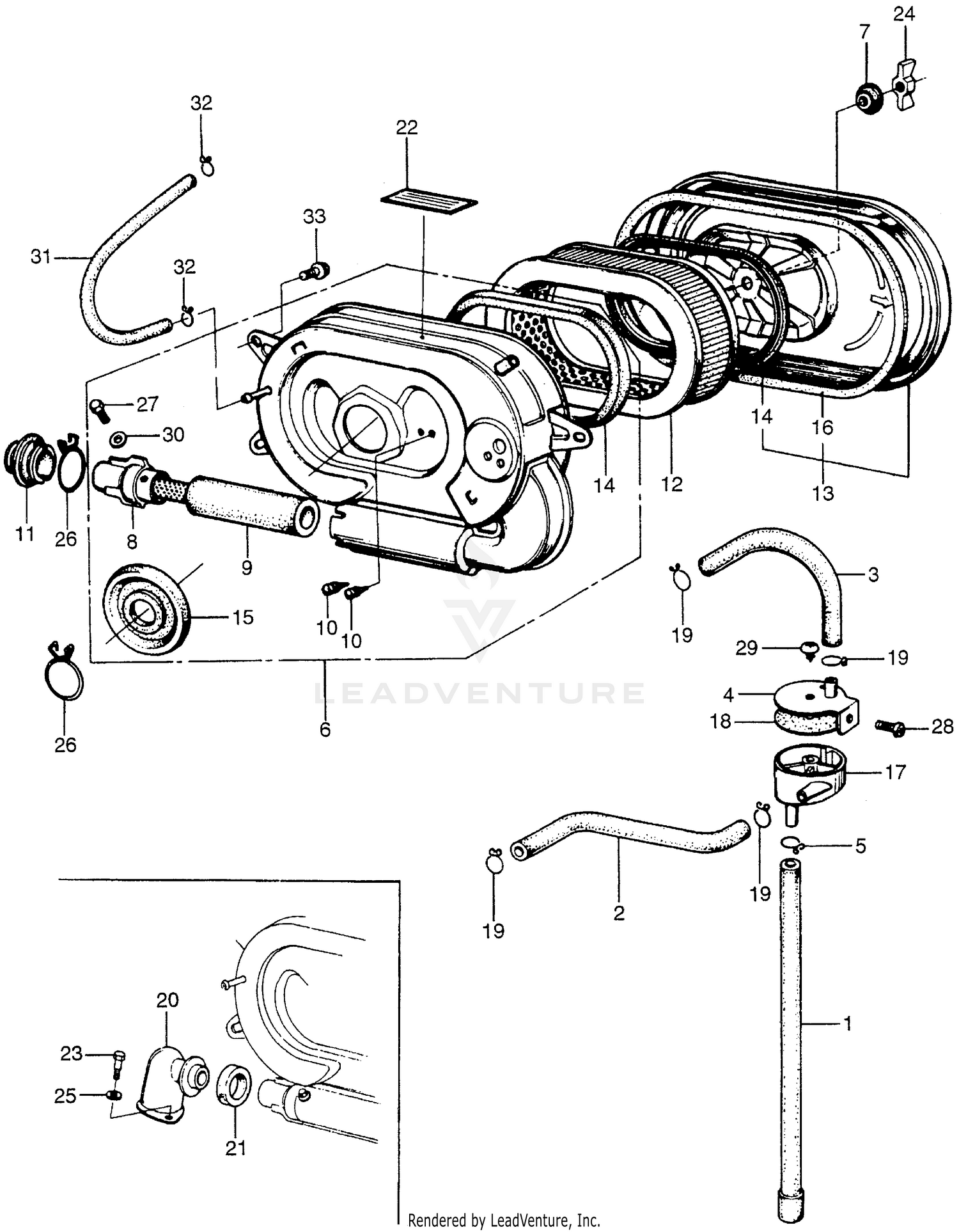 Honda EM5000 A GENERATOR, JPN, VIN# EM5000-1000016 Parts Diagrams