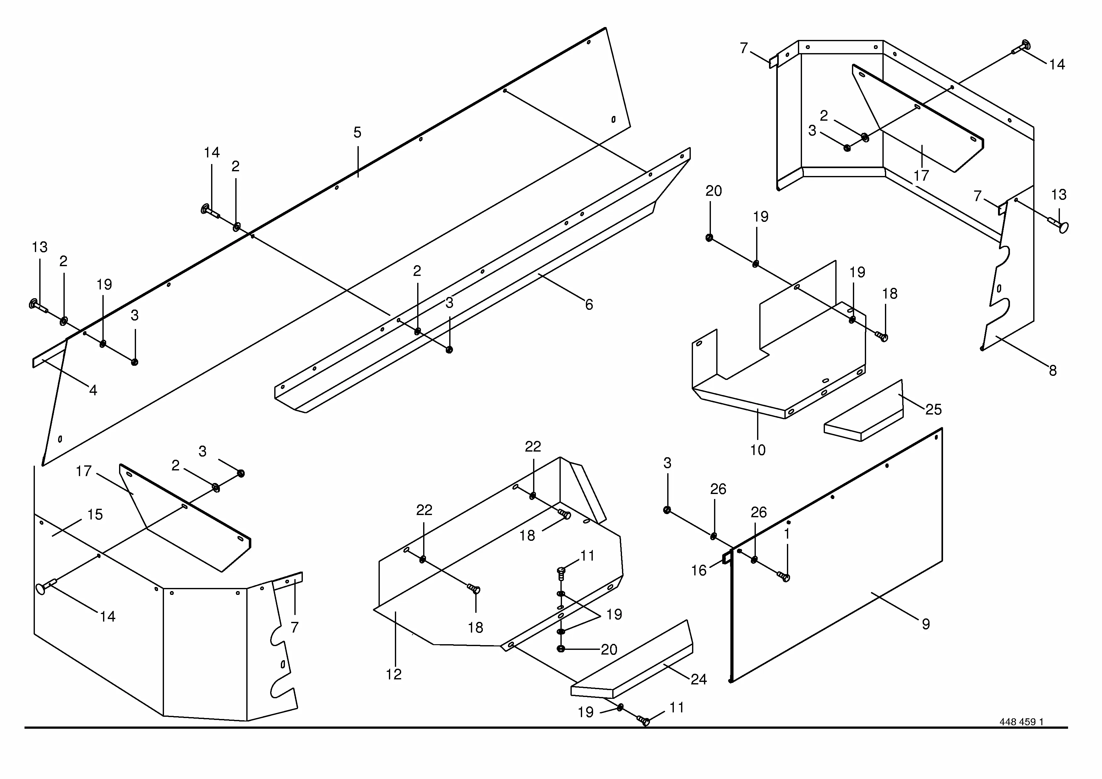 Krone AFA 243 RS / 283 RS / 323 RS S/N 397700 - 414243 Parts Diagrams