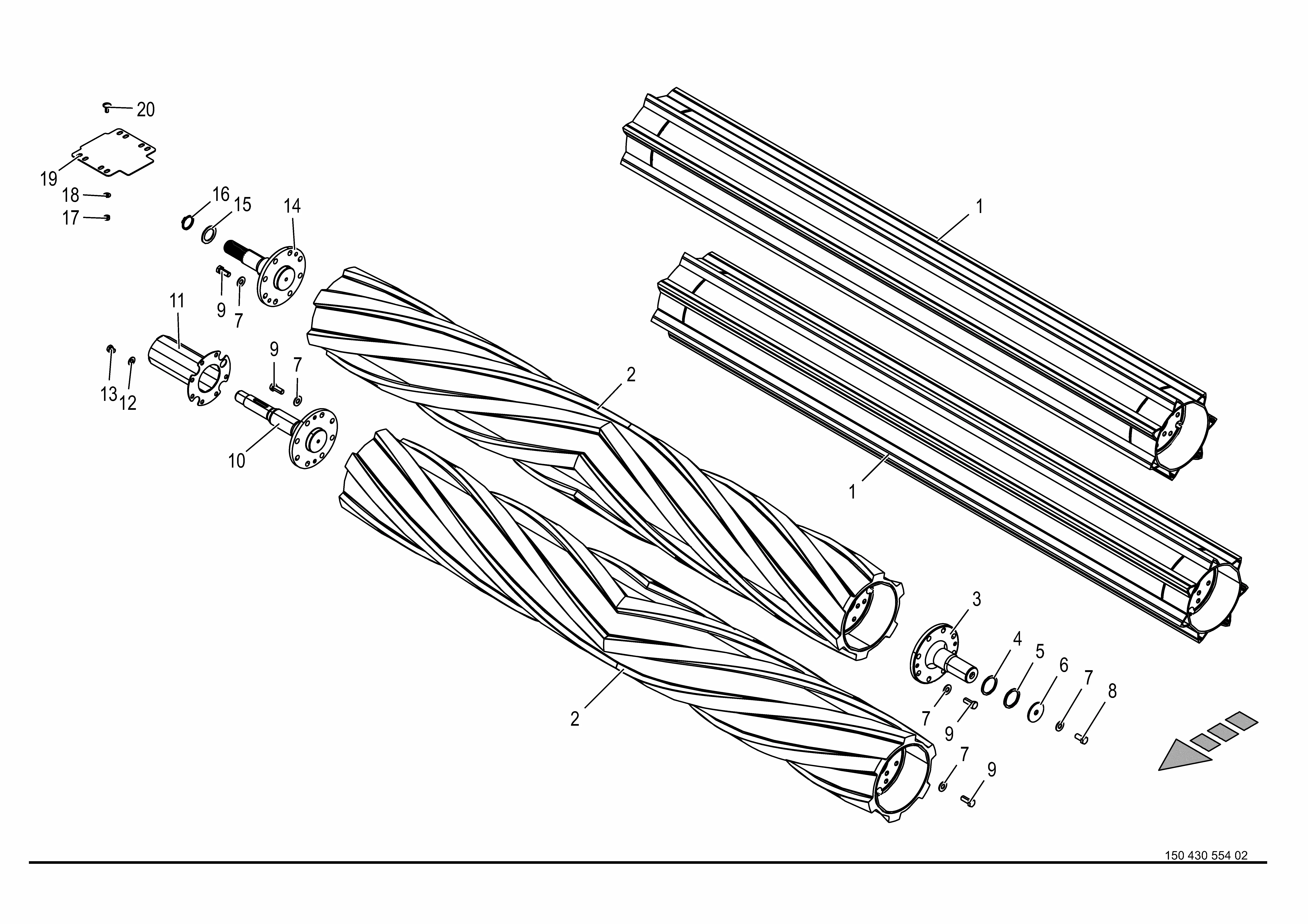 Krone EasyCut F 320 CR S/N 875000 - 893144 Parts Diagrams