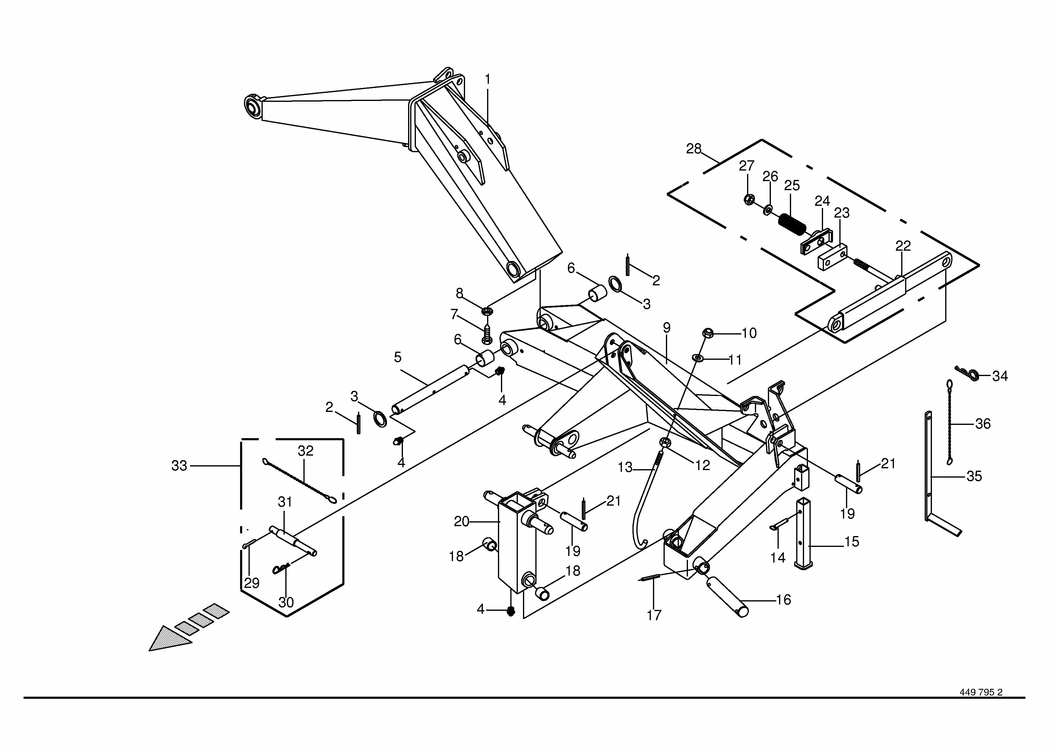 Krone EasyCut 280 CV / 320 CV S/N 524000 - 564499 Parts Diagrams