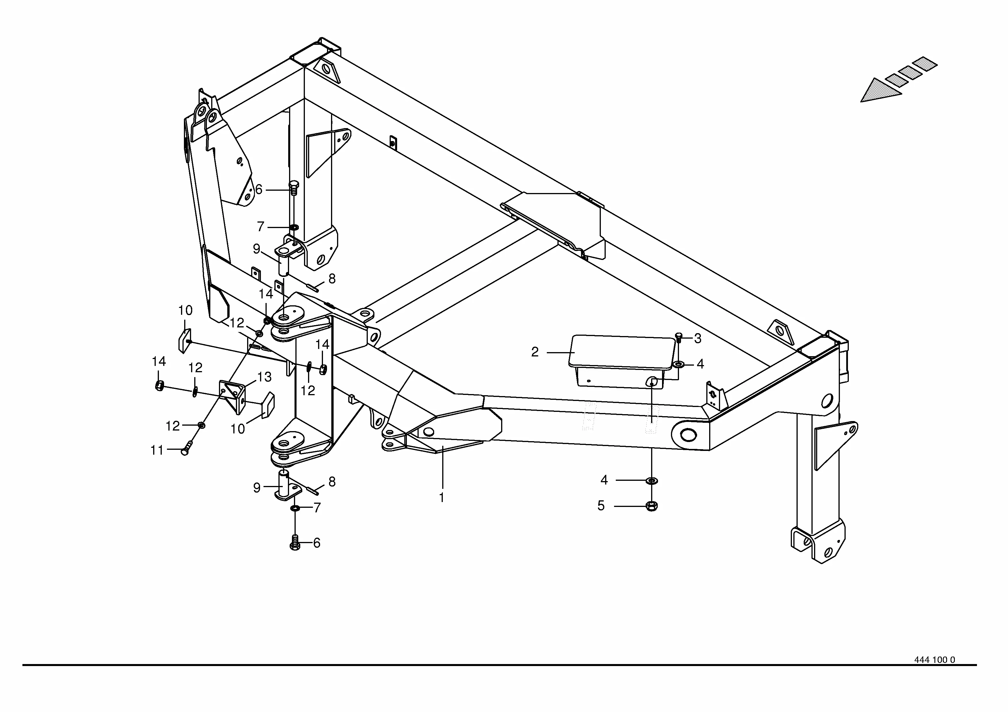 Krone EasyCut 4013 CV / 3210 CV S/N 545000 - 564324 Parts Diagrams